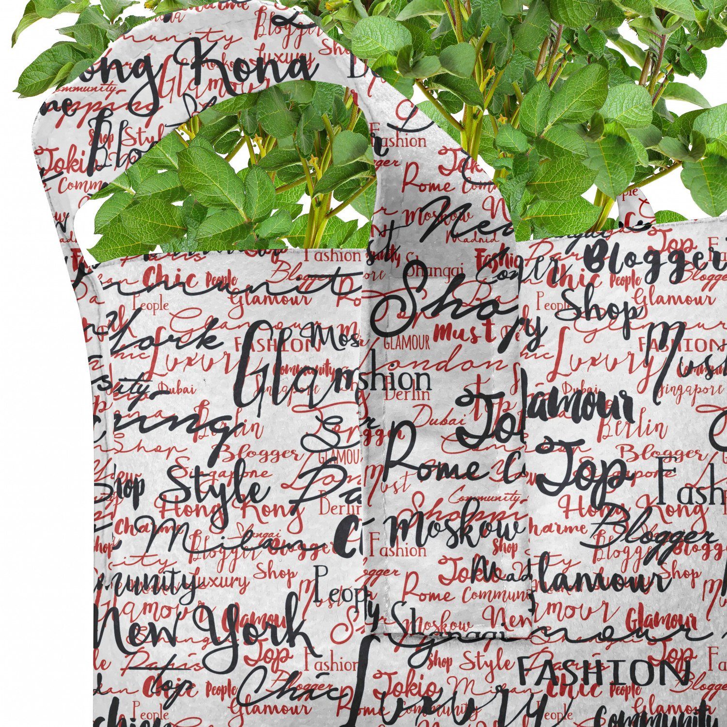 Abakuhaus Pflanzkübel mit für Worte Modern hochleistungsfähig Pflanzen, Stofftöpfe und Populäre Griffen Art Weise