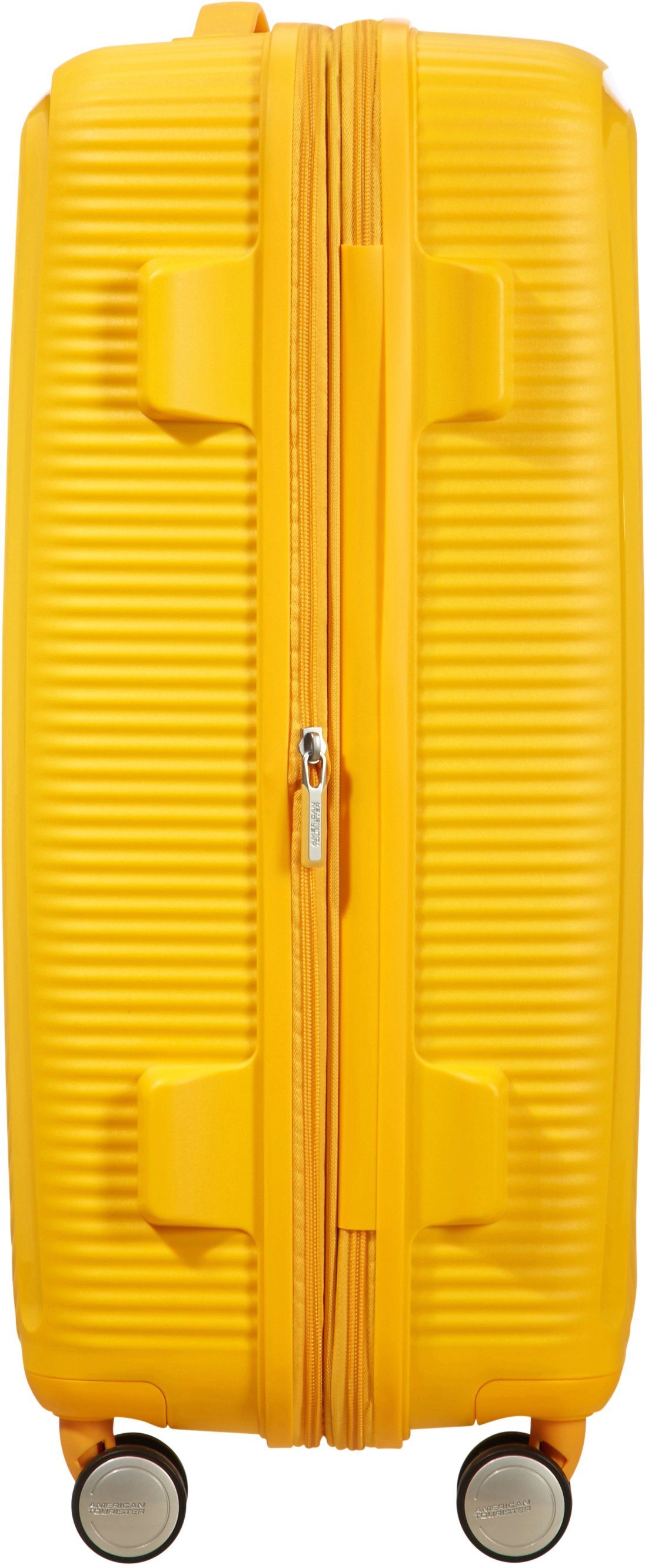Rollen, mit Volumenerweiterung Golden Tourister® 4 American Yellow Soundbox, cm, Hartschalen-Trolley 67