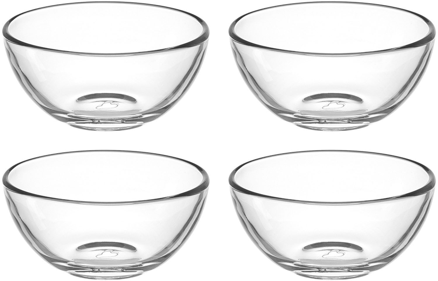 LEONARDO Schale CUCINA, 4er-Set, Glas, (Set, 4-tlg), Spülmaschinengeeignet