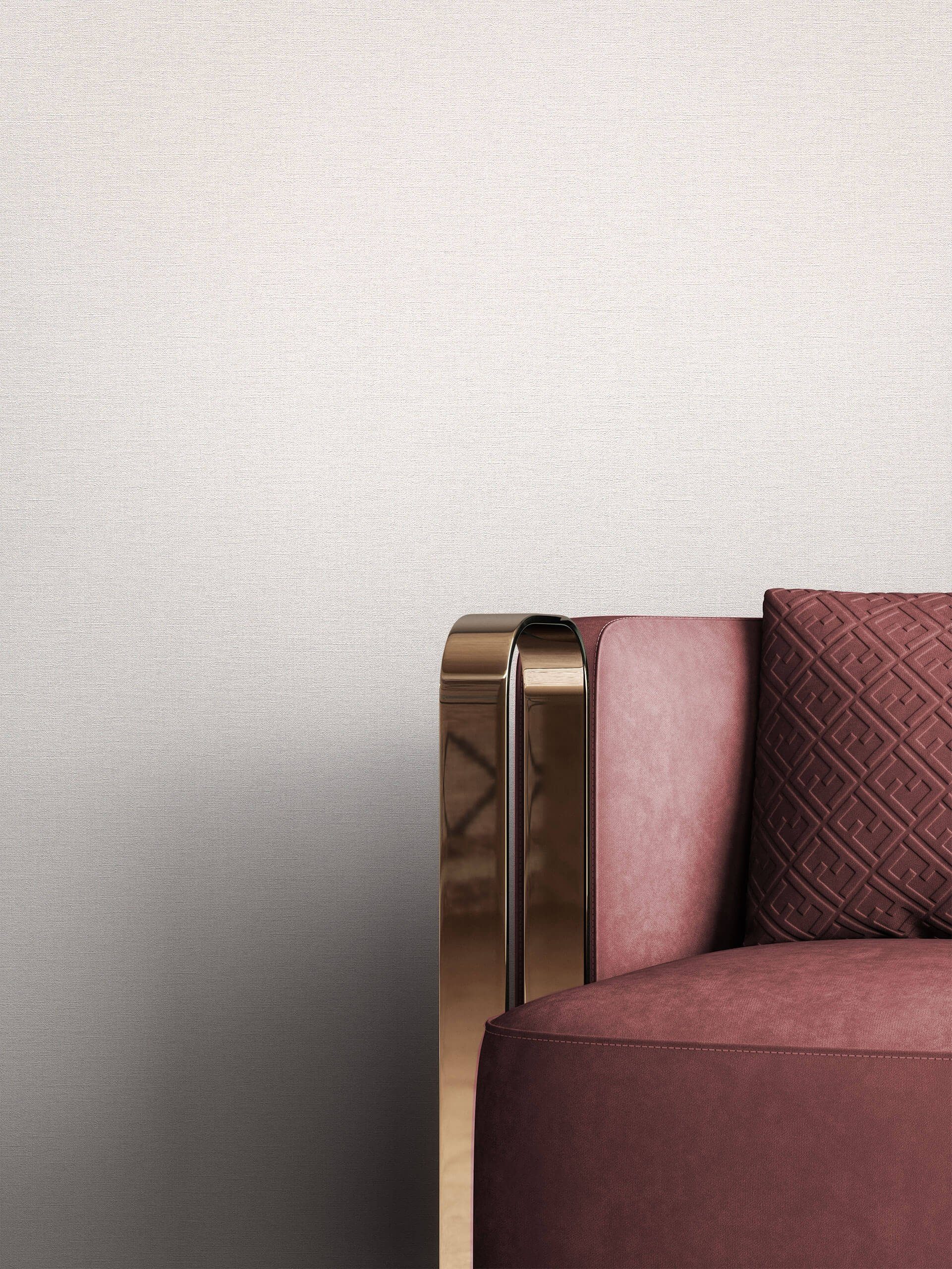 Newroom Vliestapete, Creme Tapete Modern Unifarbe günstig online kaufen