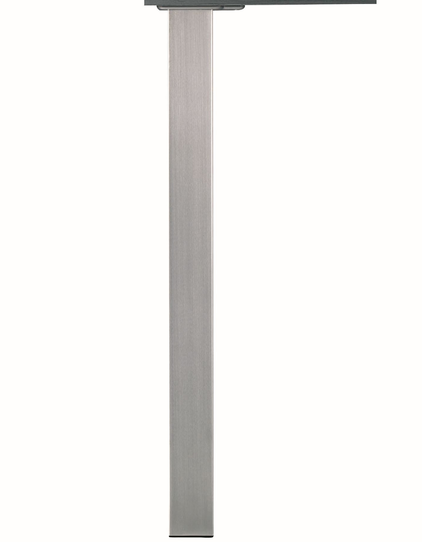 Küchenrollenhalter Tischbein Quadra 87cm, höhenverstellbar (1cm), Edelstahl, max 150kg