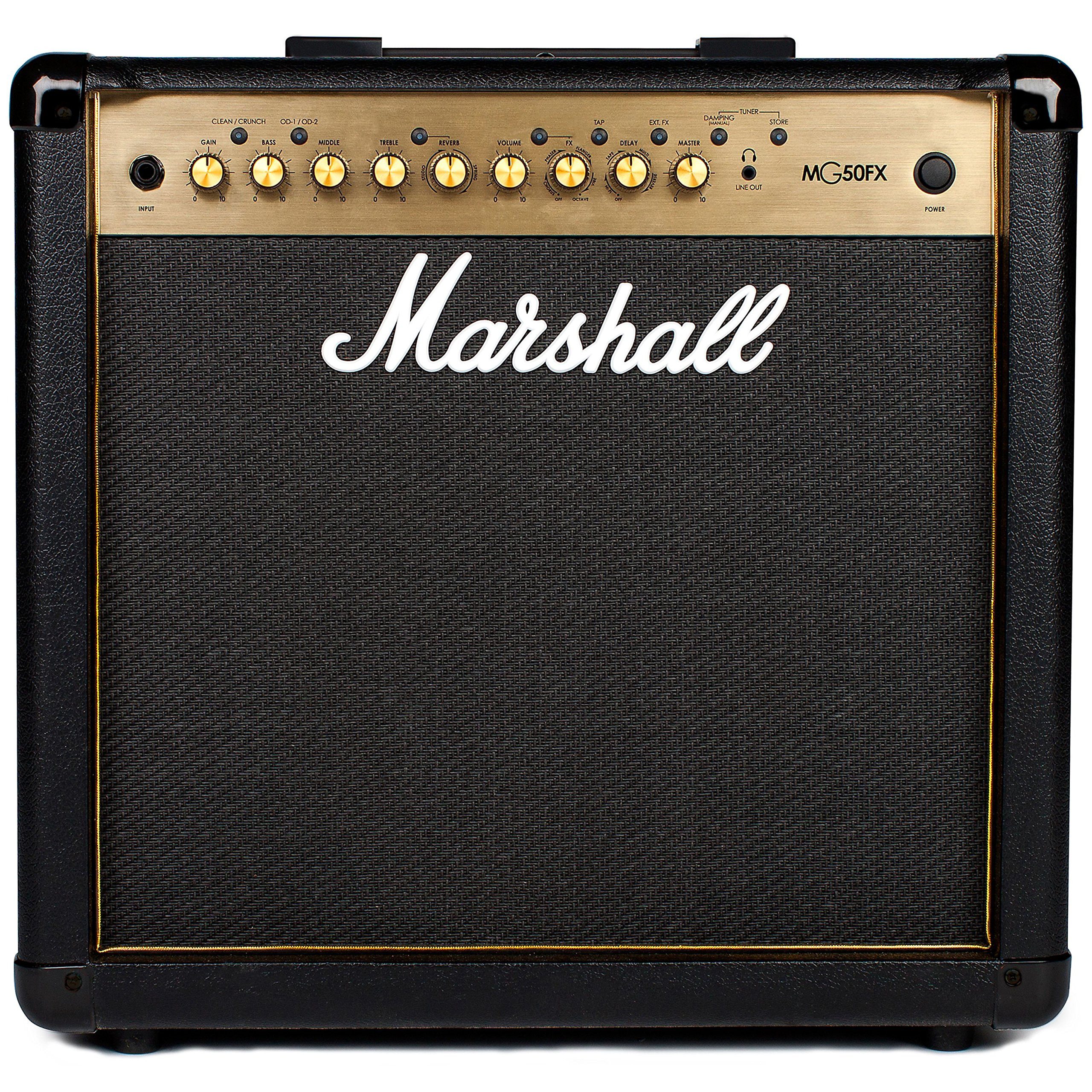 Marshall Verstärker (MG50GFX Black & Gold - Transistor Combo Verstärker für E-Gitarre)