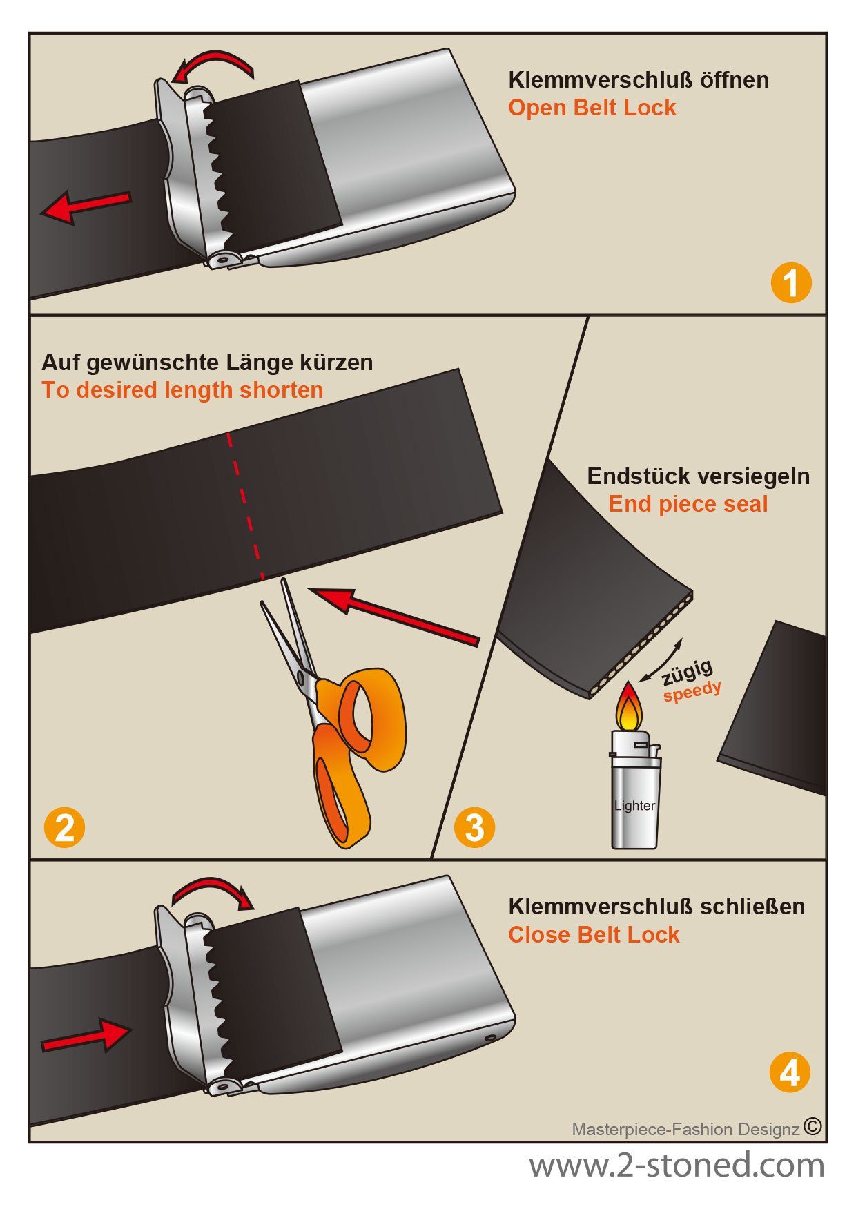 stufenlos Koppelgürtel breit, lang Unisex, individuell 120 cm Stylee kürzbar, Stoffgürtel 4 verstellbar Gürtelschnalle Schwarz Matt, Rudeboy cm