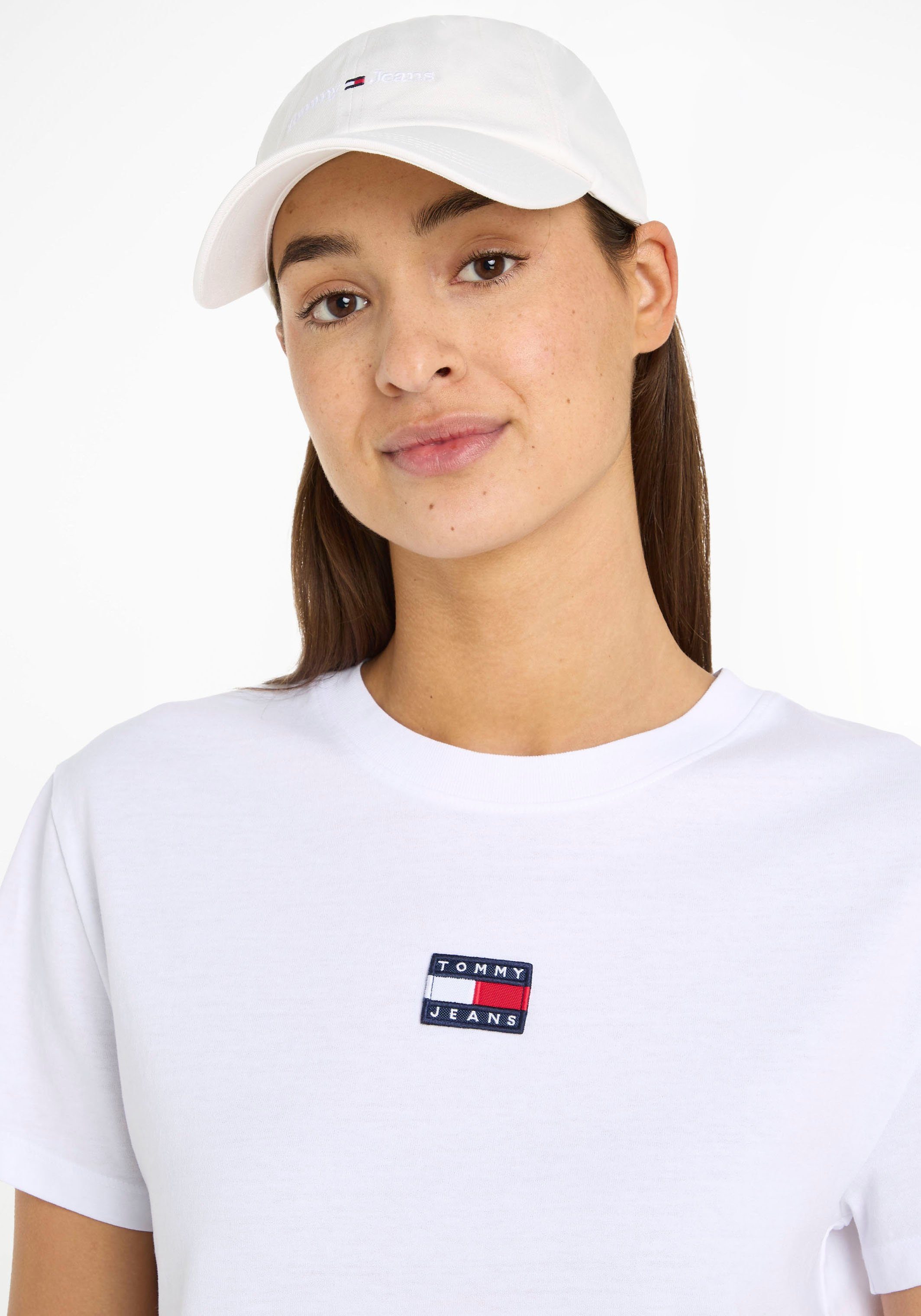 Tommy Jeans dezentem TJW Cap mit Baseball SPORT Logo-Branding Ecru CAP