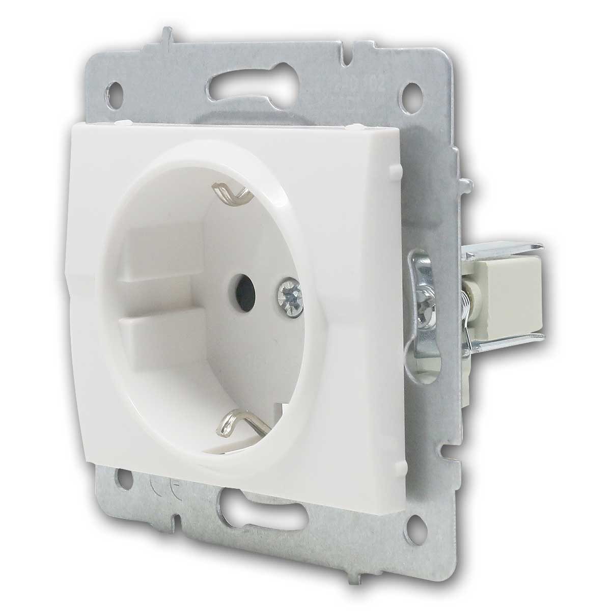 Kanlux Unterputz-Steckdose LOGI Steckdose weiß, 250V~/16A, ohne Rahmen