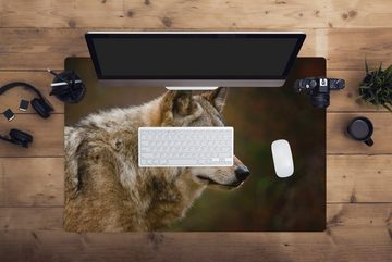 MuchoWow Gaming Mauspad Tiere - Wolf - Raubtiere (1-St), Büro für Tastatur und Maus, Mousepad Gaming, 90x60 cm, XXL, Großes