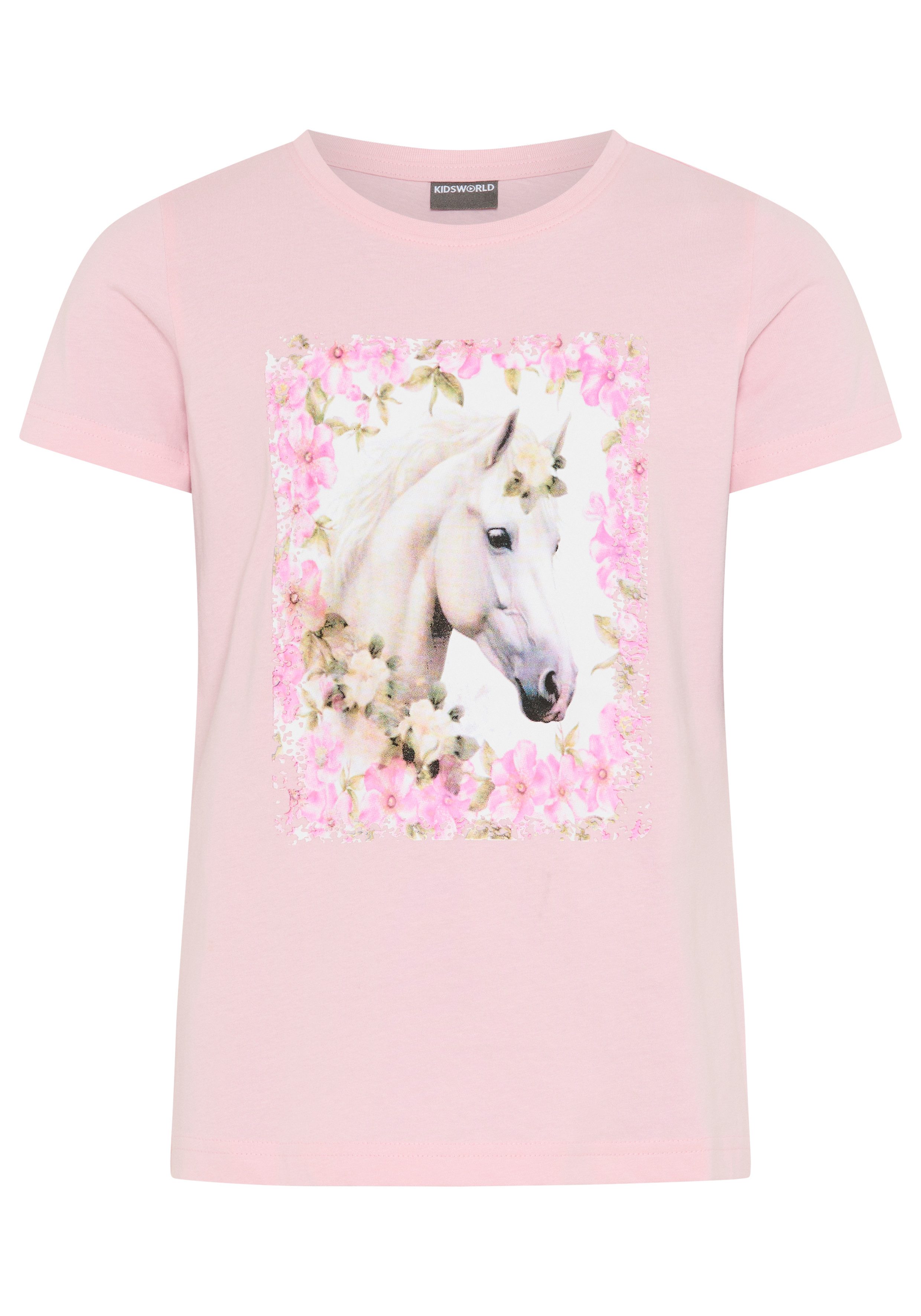 T-Shirt Süßer Pferde-Fotodruck