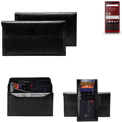 K-S-Trade Handyhülle für Blackberry KEY2 Red Edition, Handy Hülle Schutz Hülle Tasche Schutz Case Handytasche
