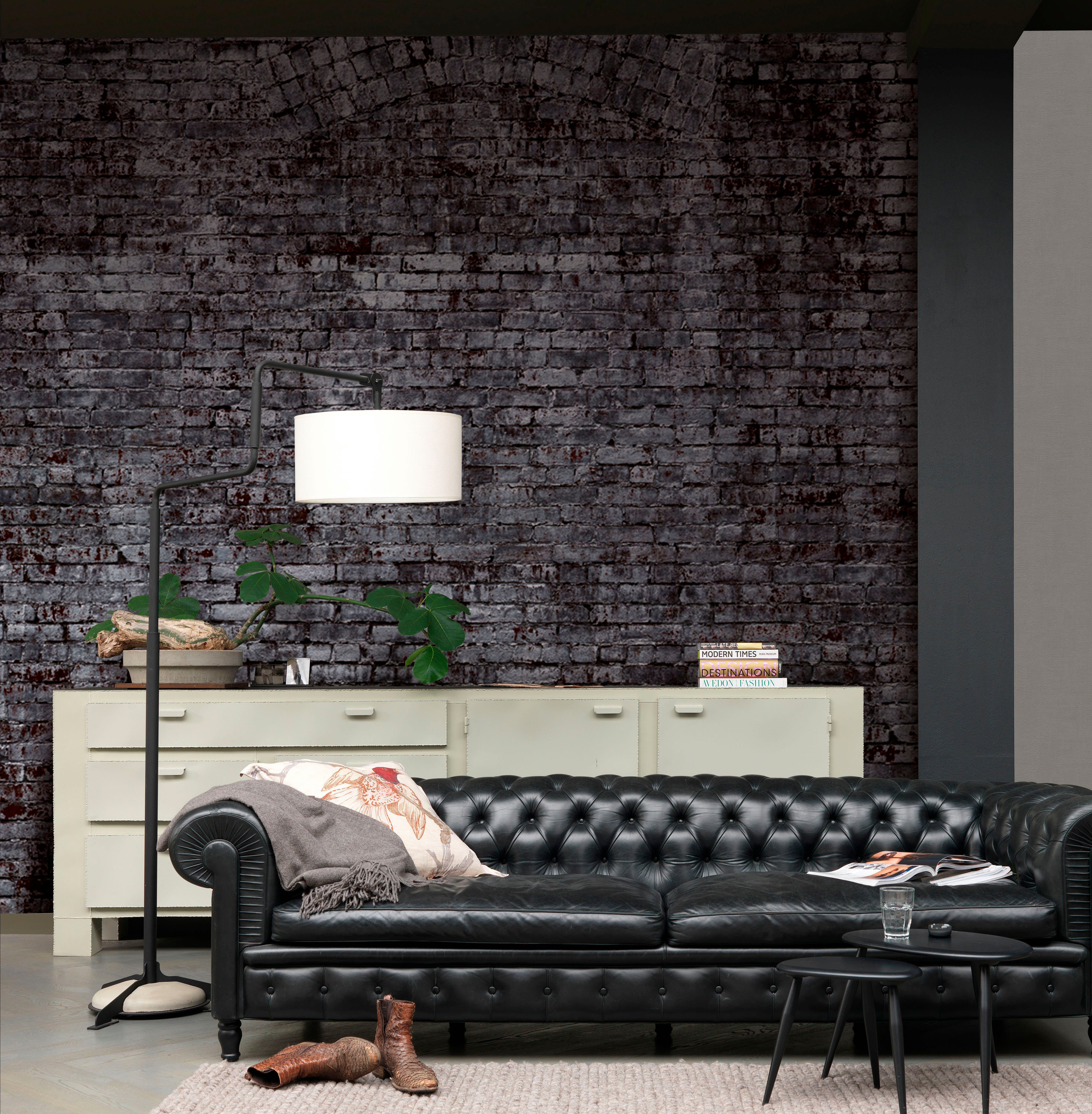 Rasch Fototapete Factory III, glatt, Steinoptik, gemustert, (1 St)