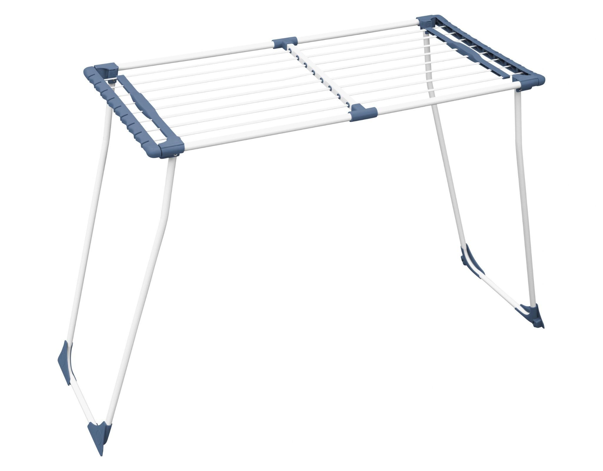W5 Wäscheständer Wäscheständer Wäschetrockner weiß stufenlos ausziehbar 20 m 2 Rollen, Stufenlos ausziehbar, 2 Rollen, Seitliche Klemmen
