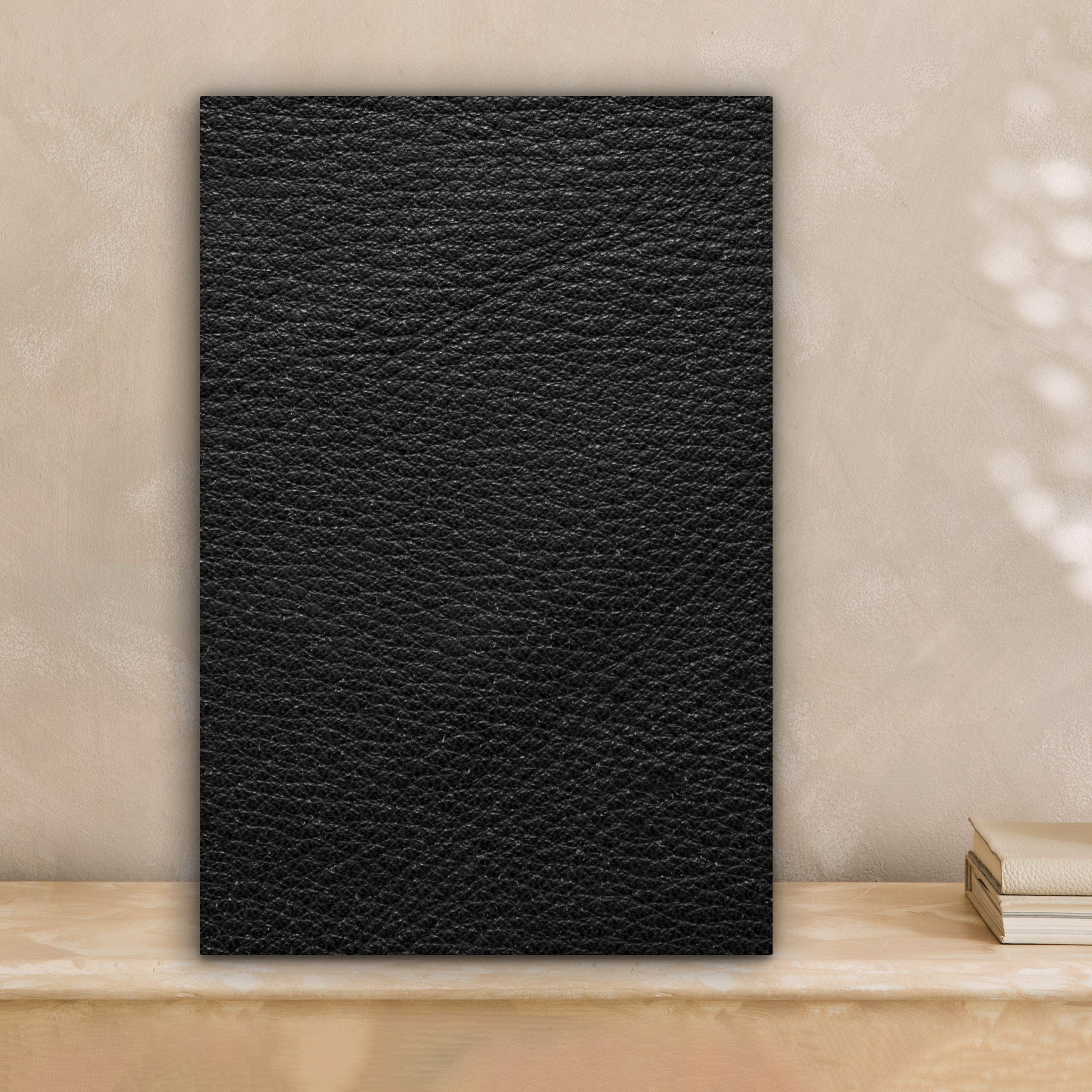 OneMillionCanvasses® Leinwandbild Leder - Lederoptik - günstig online kaufen