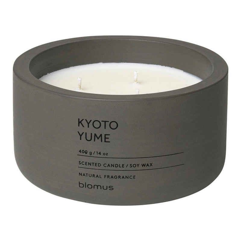 blomus Duftkerze FRAGA Duftkerze Kyoto Yume, Duft Kerze, Candle, Beton, tarmac, 7 cm, (kein-set)