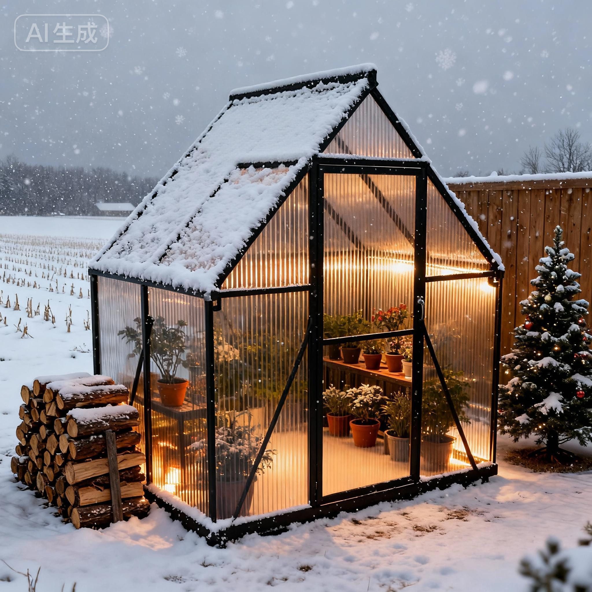 FIVMEN Gewächshaus ALU mit Fundament rostfrei BxTxH: 180 x 125 x 195 cm, Premium Gartengewächshäuser Aluminium mit 6 cm Fundament, Premium Gartengewächshäuser A – Bild 3 von 5