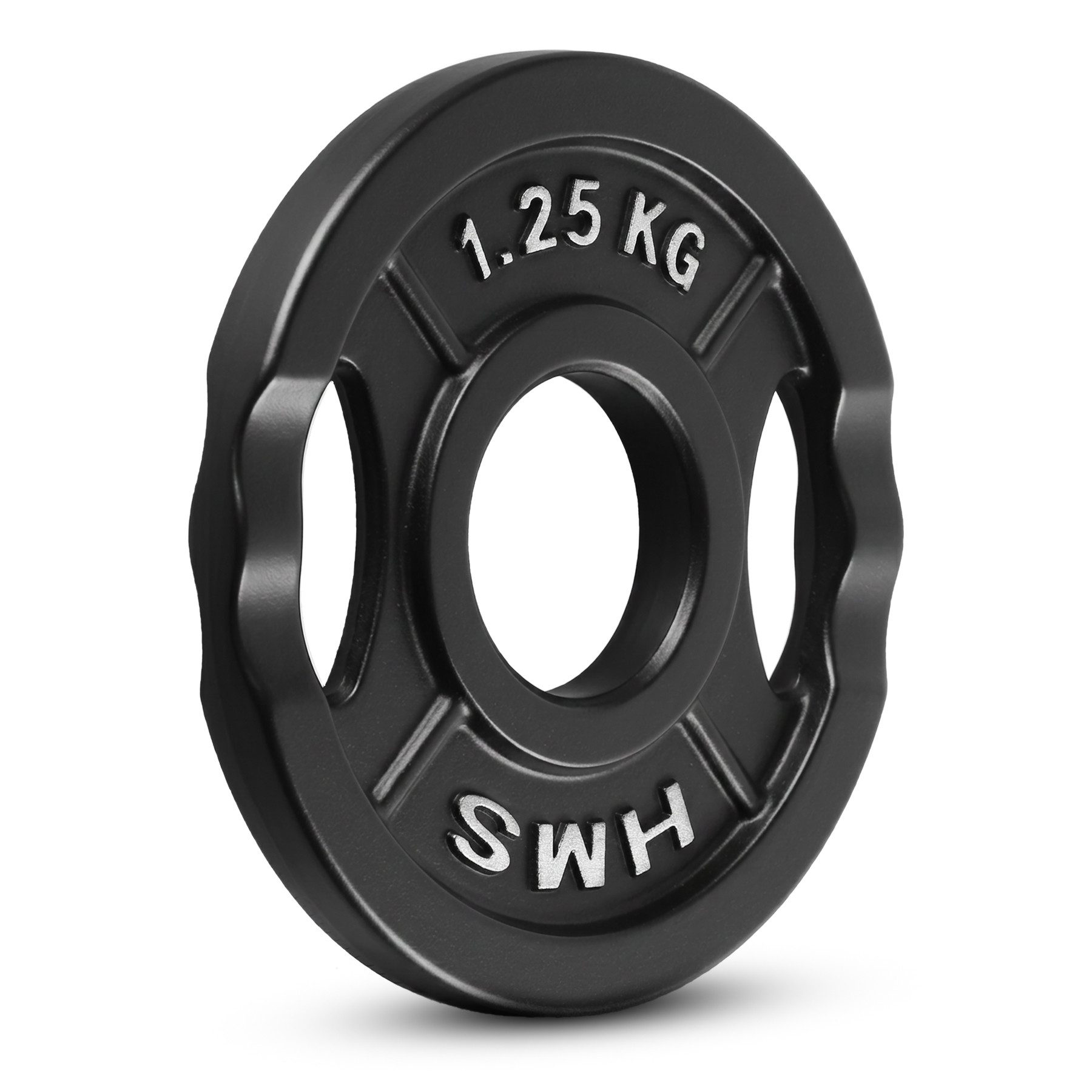 HMS Hantelscheibe Olympiascheibe Gewichtsscheibe Langhantelgewicht, 2.0 kg, (Spar-Set, 1-tlg., 155 x 15 mm robust), Gusseisen, 51-mm-Bohrung, olympisches Maß