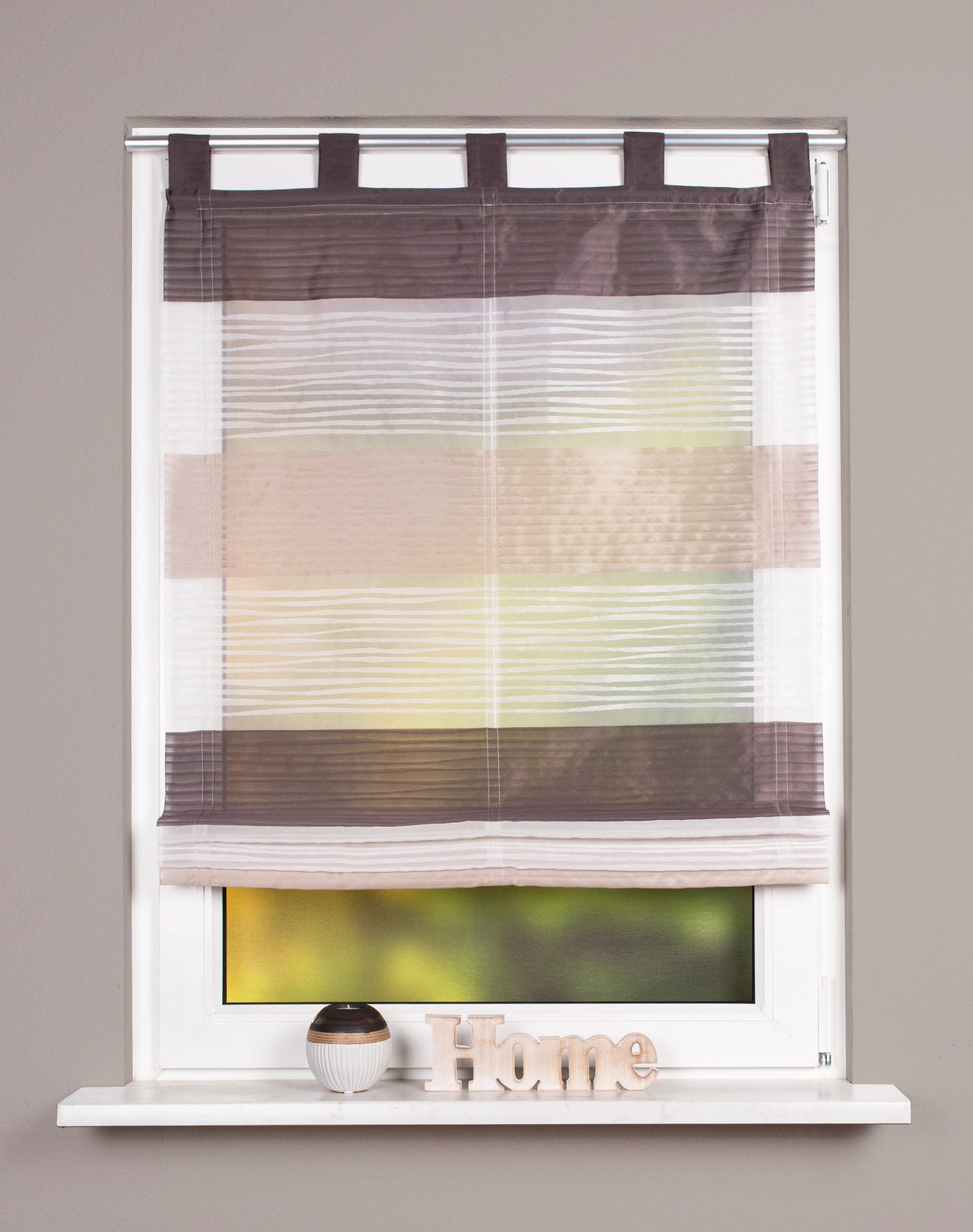 Clever-Kauf-24 Raffrollo, mit Schlaufen günstig online kaufen