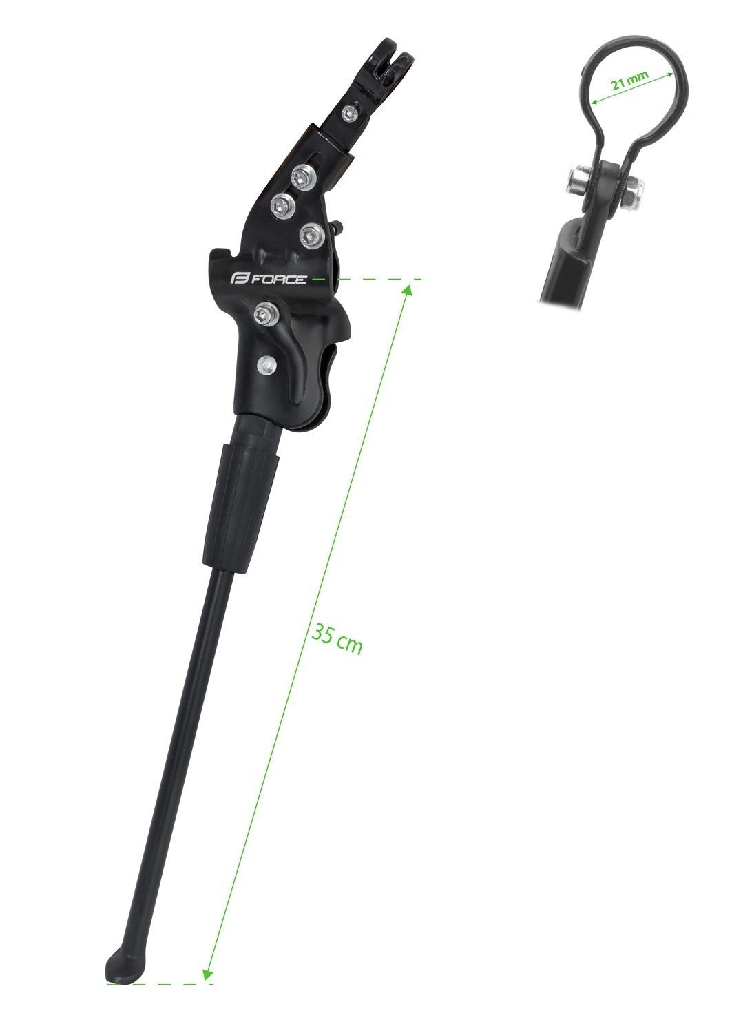 FORCE Fahrradständer Ständer FORCE 26 - 27,5" Al hinten, schwarz
