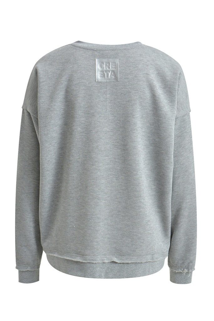 Smith & Soul Sweater METALLIC SWEATSHIRT MID GREY günstig online kaufen