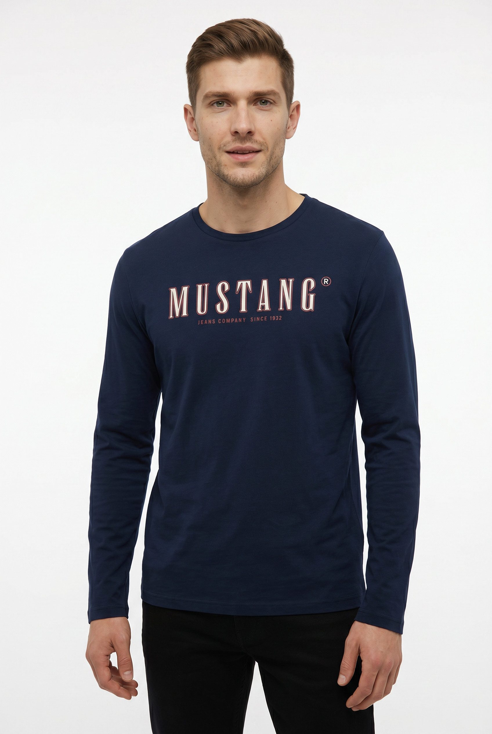 MUSTANG Langarmshirt Style Adrian plakativ bedruckt