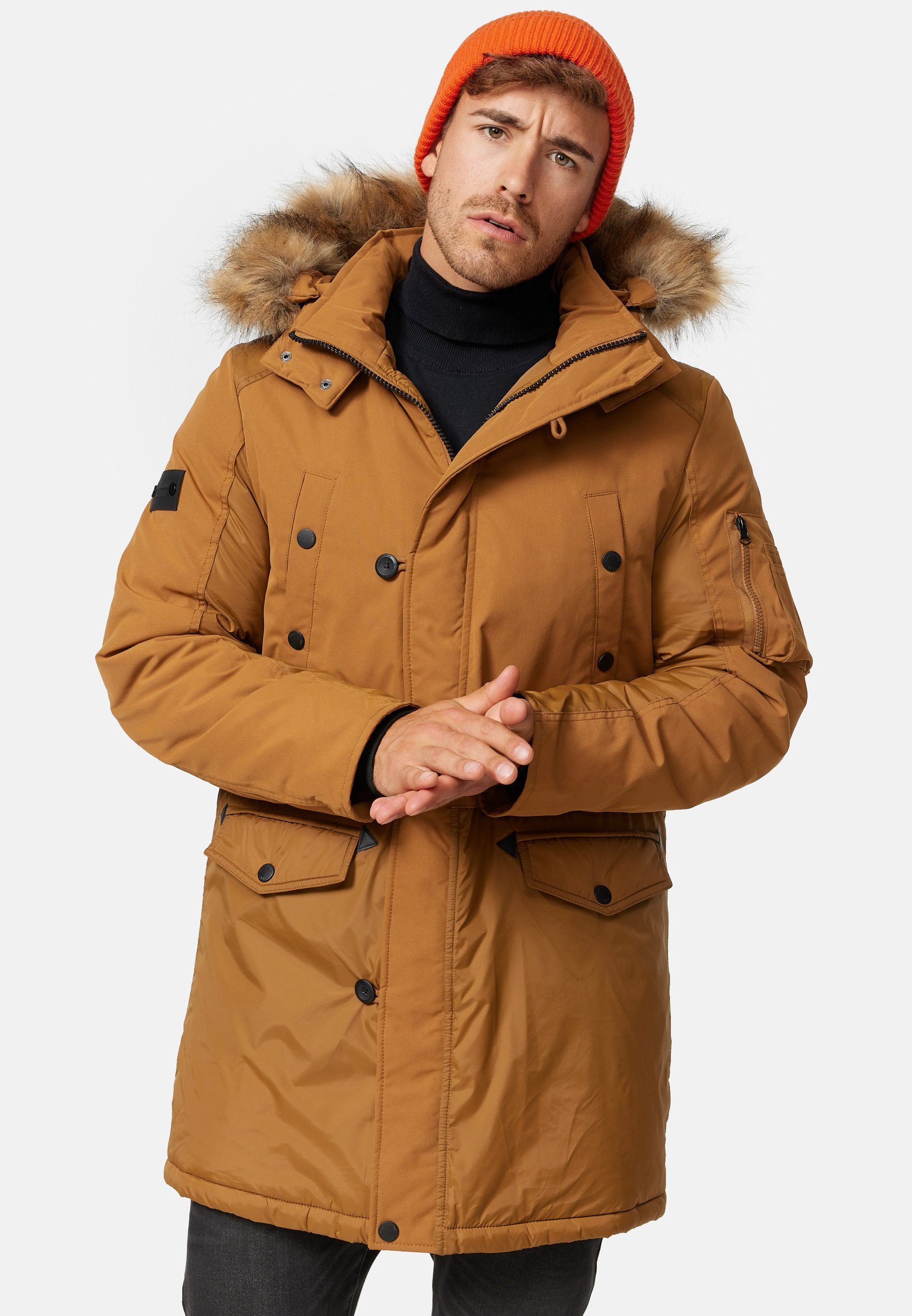 Indicode Parka Herren Jarl Herrenparka Herrenjacke