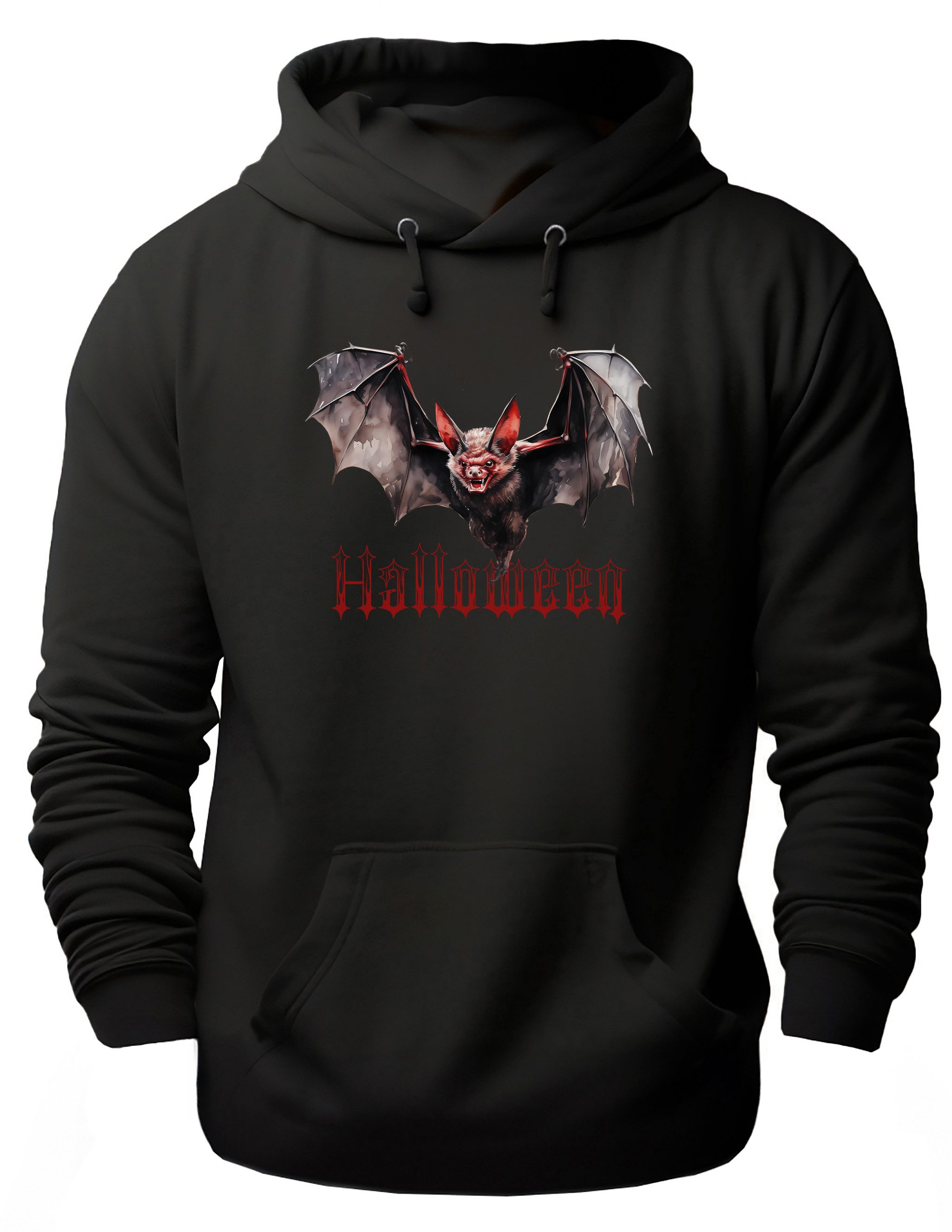 Hoodie Halloween Kapuzen Pulli - Fledermaus