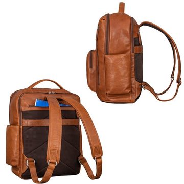 STILORD Notebookrucksack "Archibald" Einzigartiger Leder Rucksack Business