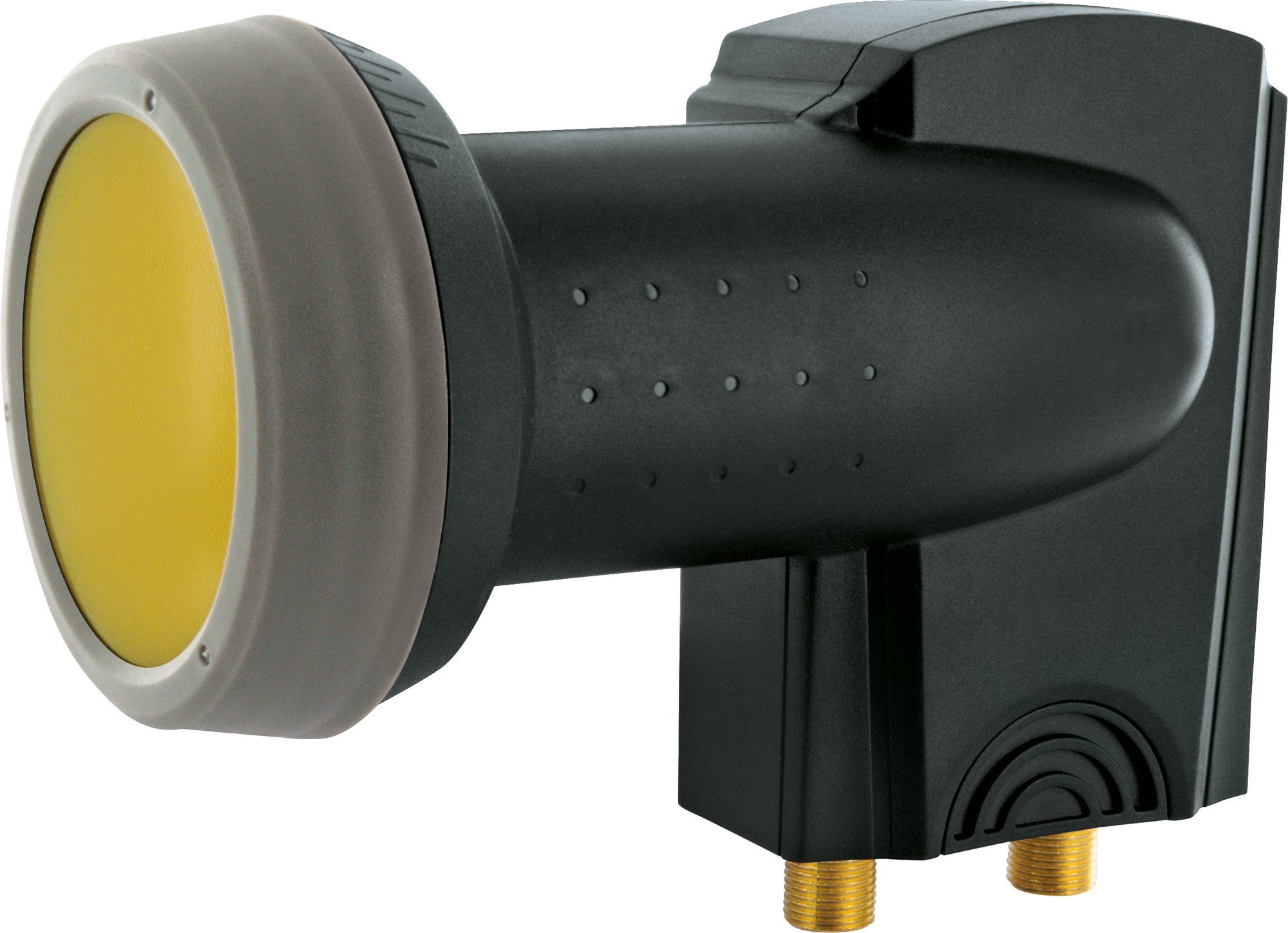 Schwaiger 714340 Universal-Twin-LNB (für 0 Teilnehmer, herausziehbare Wetterschutzabdeckung, anthrazit)