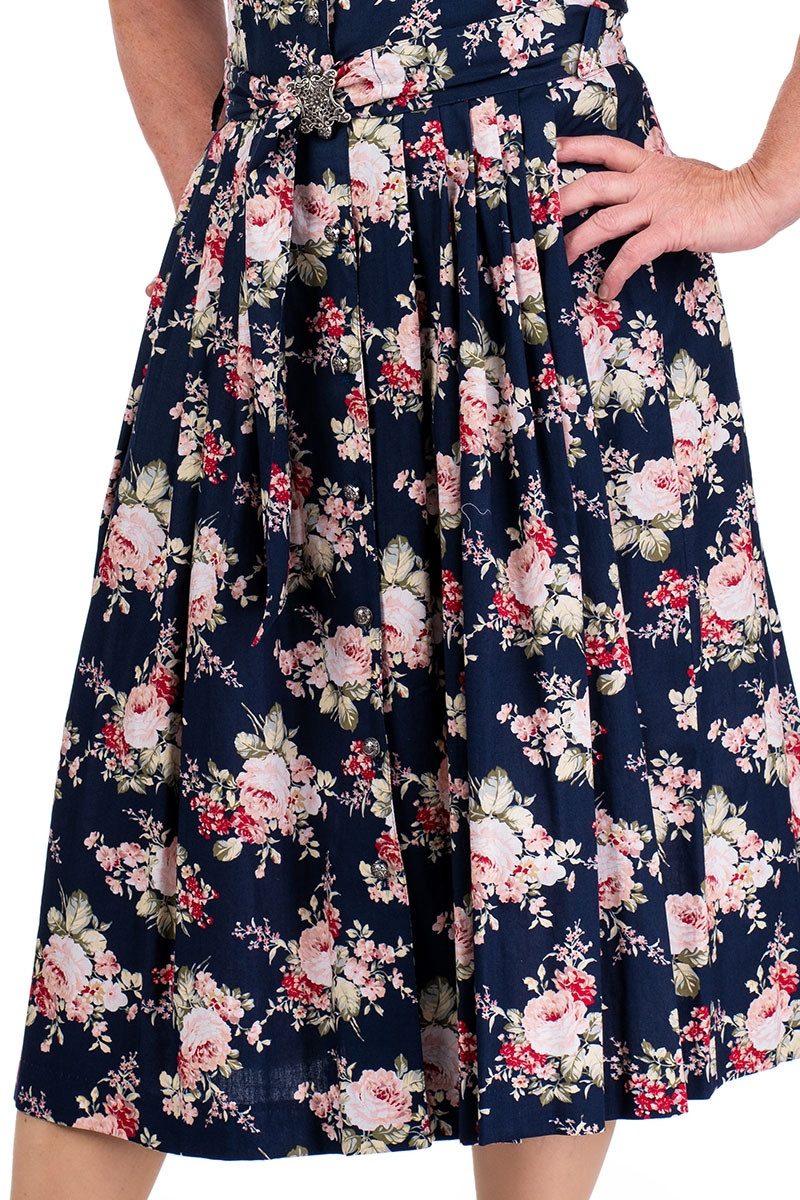 Berwin & Wolff Trachtenkleid Sommerkleid - OTTAVIANA - navy/geblümt