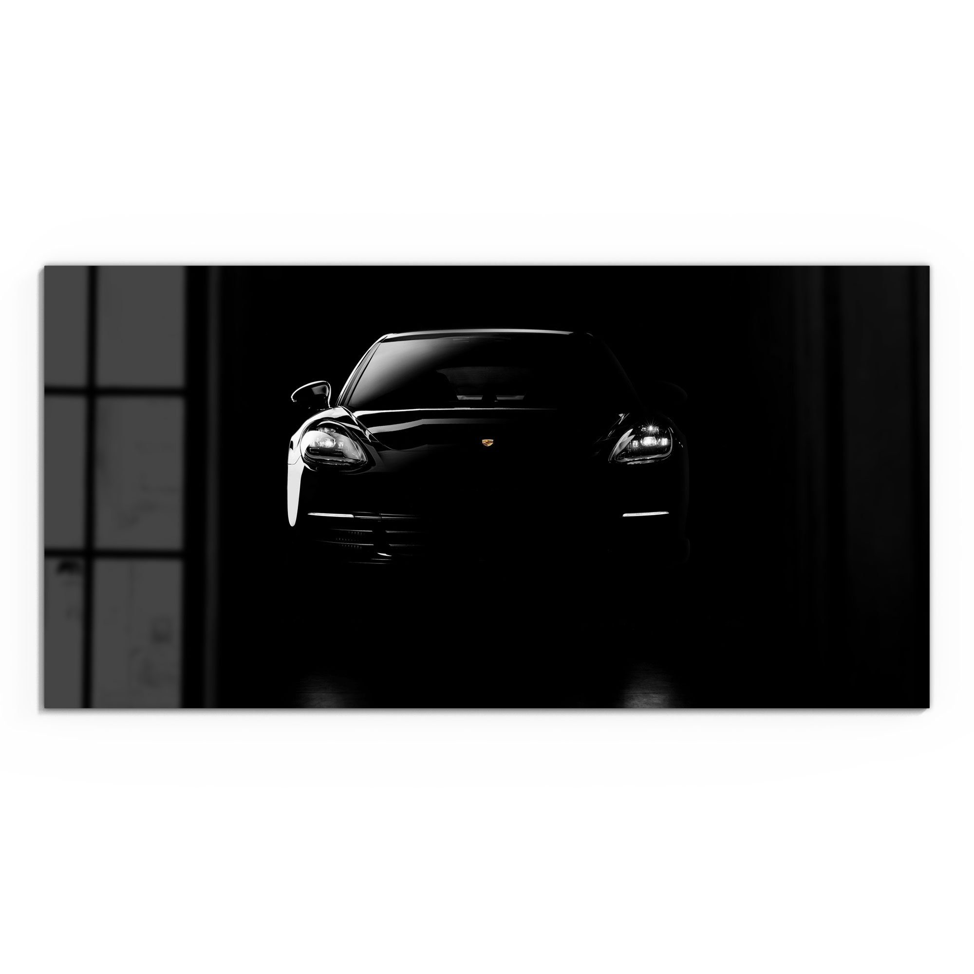 DEQORI Glasbild 'Porsche Panamera Front', 'Porsche günstig online kaufen