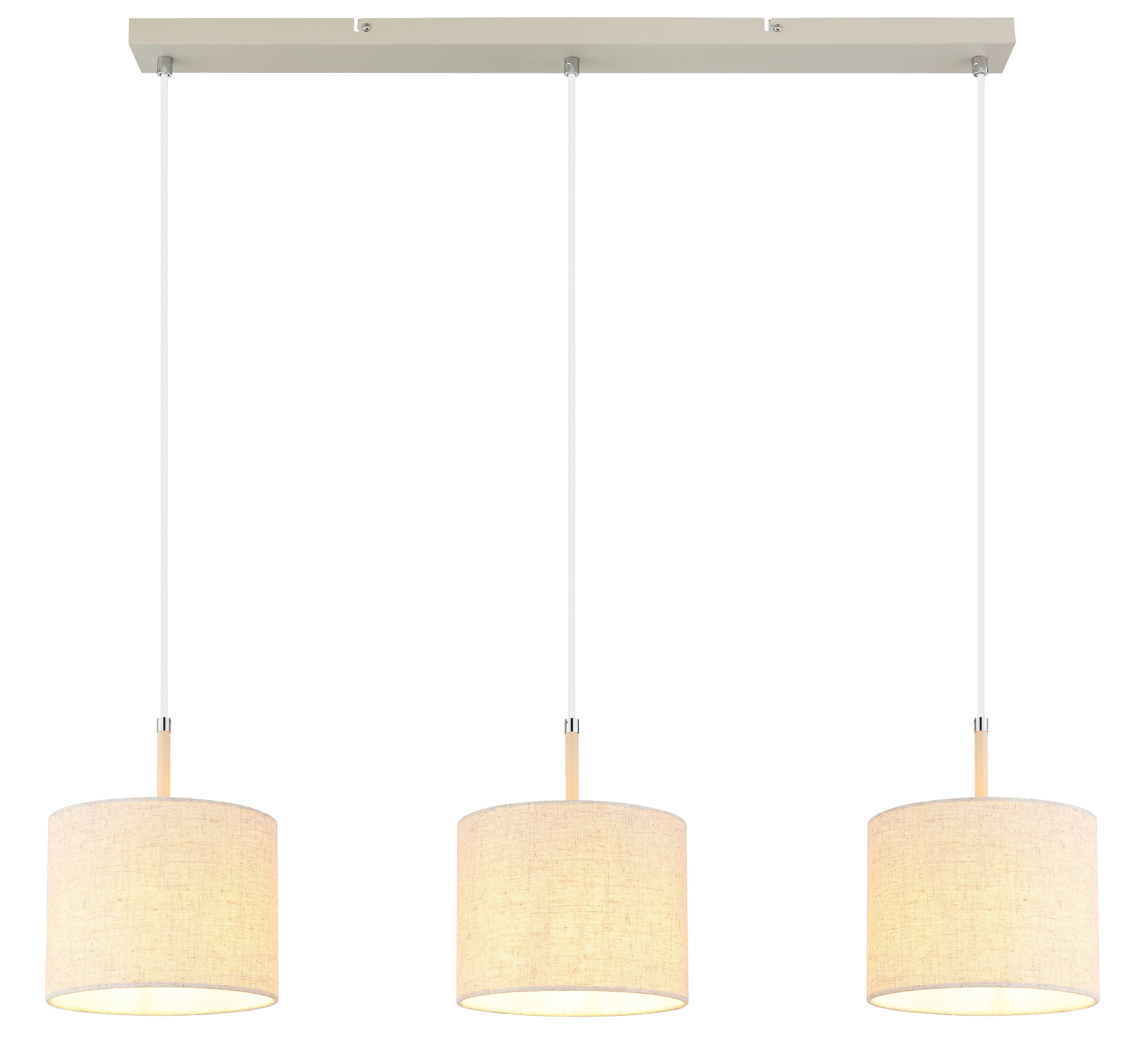 GLOBO LIGHTING Hängeleuchte DELEON, ohne Leuchtmittel, Moderne Wohn- & Esszimmer Hängeleuchte sandfarben