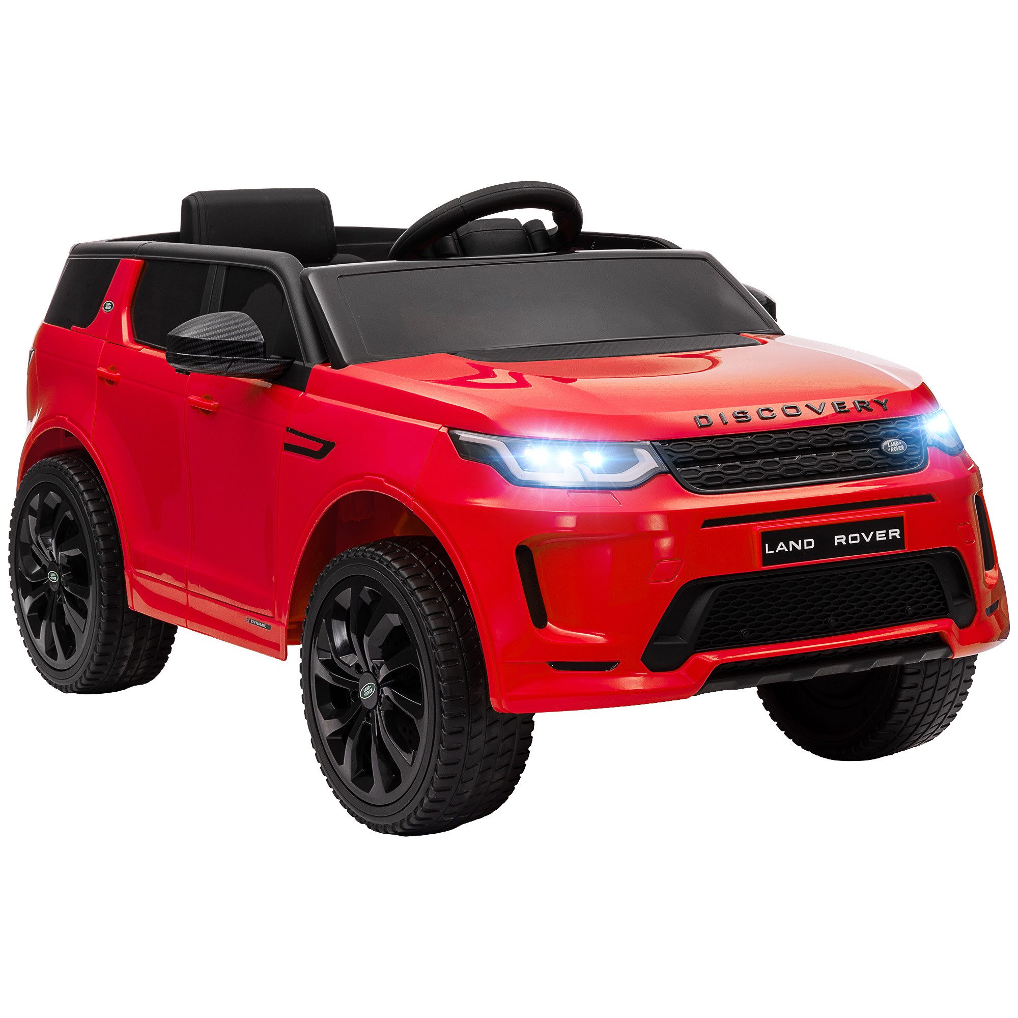 AIYAPLAY Elektro-Kinderauto 12V Kinderauto mit 2,4G Fernbedienung, Musik, Hupe, Belastbarkeit 25 kg, (1-tlg), 3-5 km,h, für Kinder 3-6 Jahre, Rot