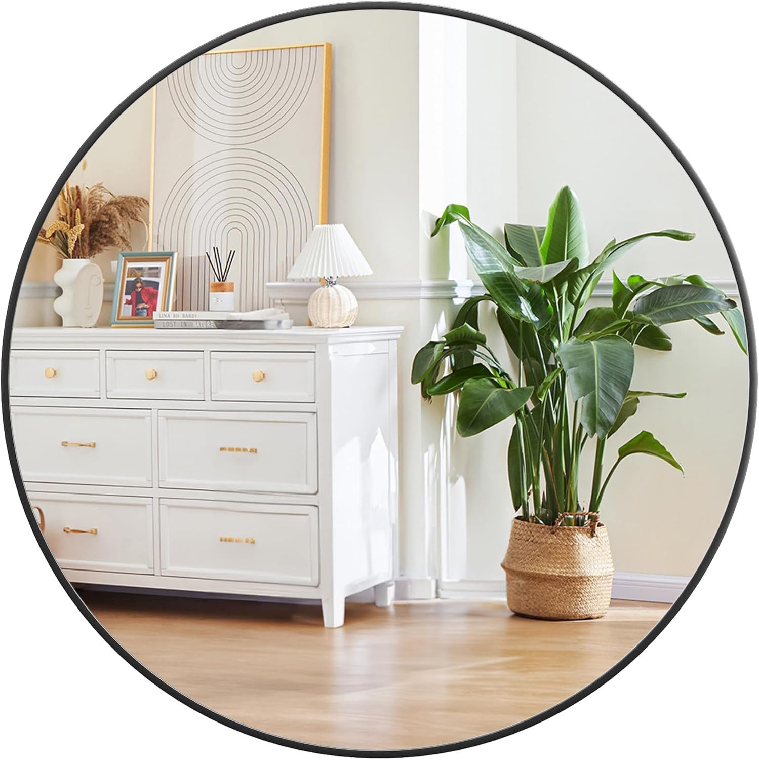 GarveeMore Badspiegel Badspiegel Badezimmerspiegel Wandspiegel Spiegel rund günstig online kaufen