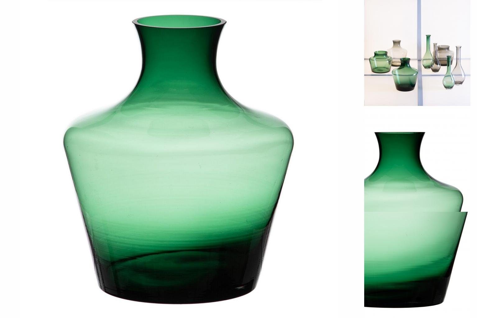 Vase x x 25 Bigbuy Dekovase cm grün 21 21 Glas