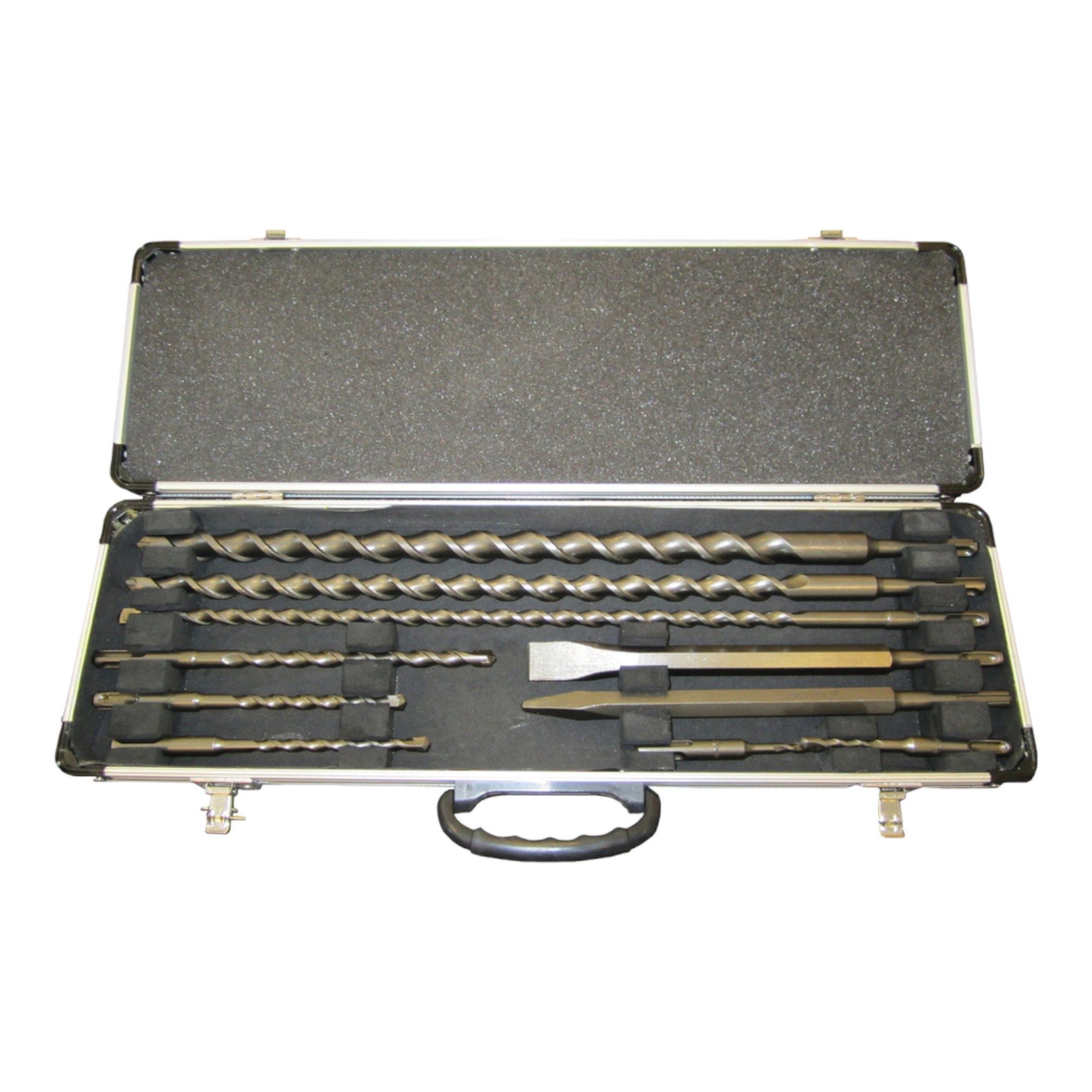 Makita Bohrer- und Meißelsatz D-21191 Bohrer und Meißel Set SDS-Plus 10 tlg. + Koffer
