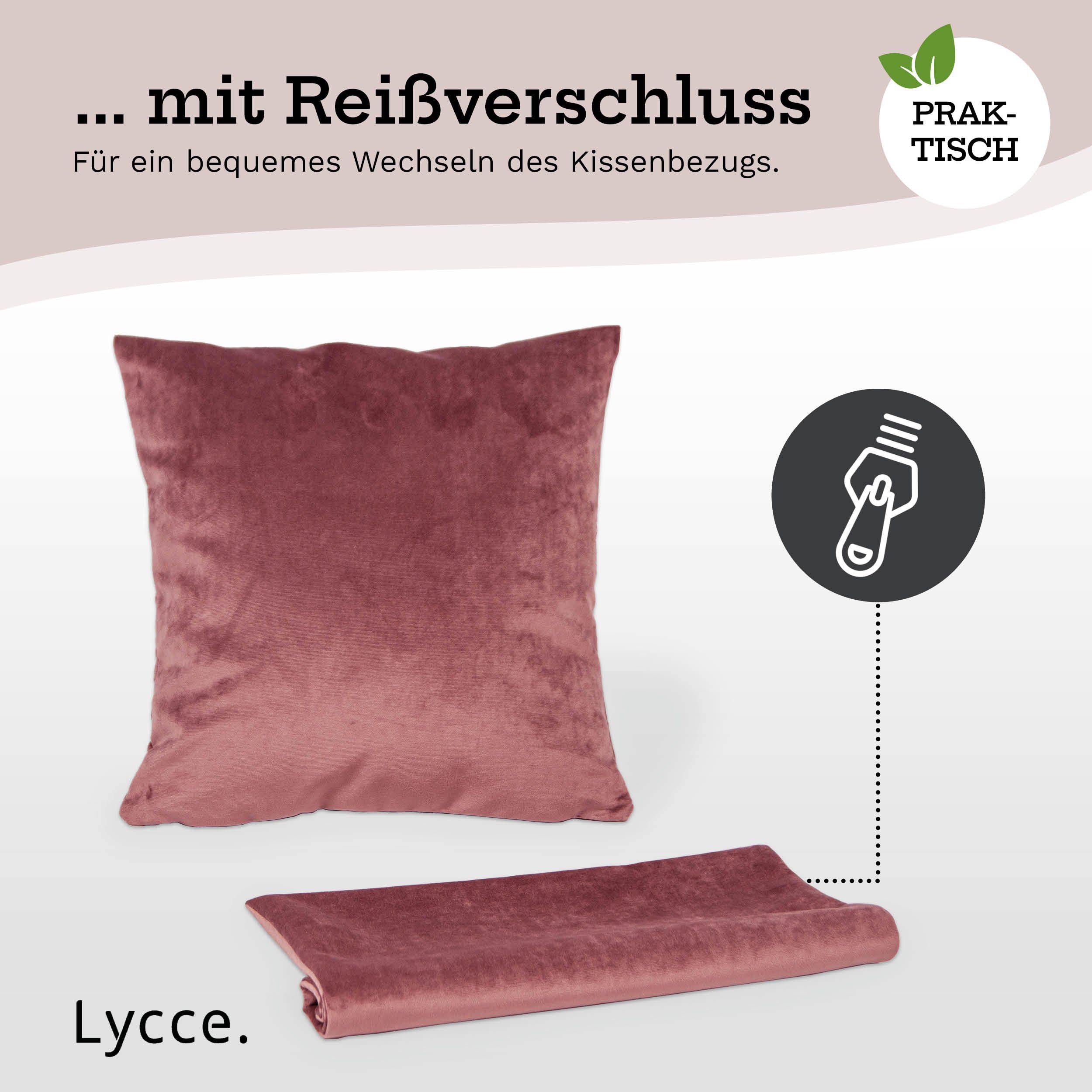 animal-design (1 Kissenbezüge Samt Retro Samt Kissenbezug Kissenbezüge Kissenhülle rosé Dekokissen-bezug Dekokissen-bezug, Kissenhülle Retro FUNDA Kissenbezug FUNDA Stück), Kissenhüllen