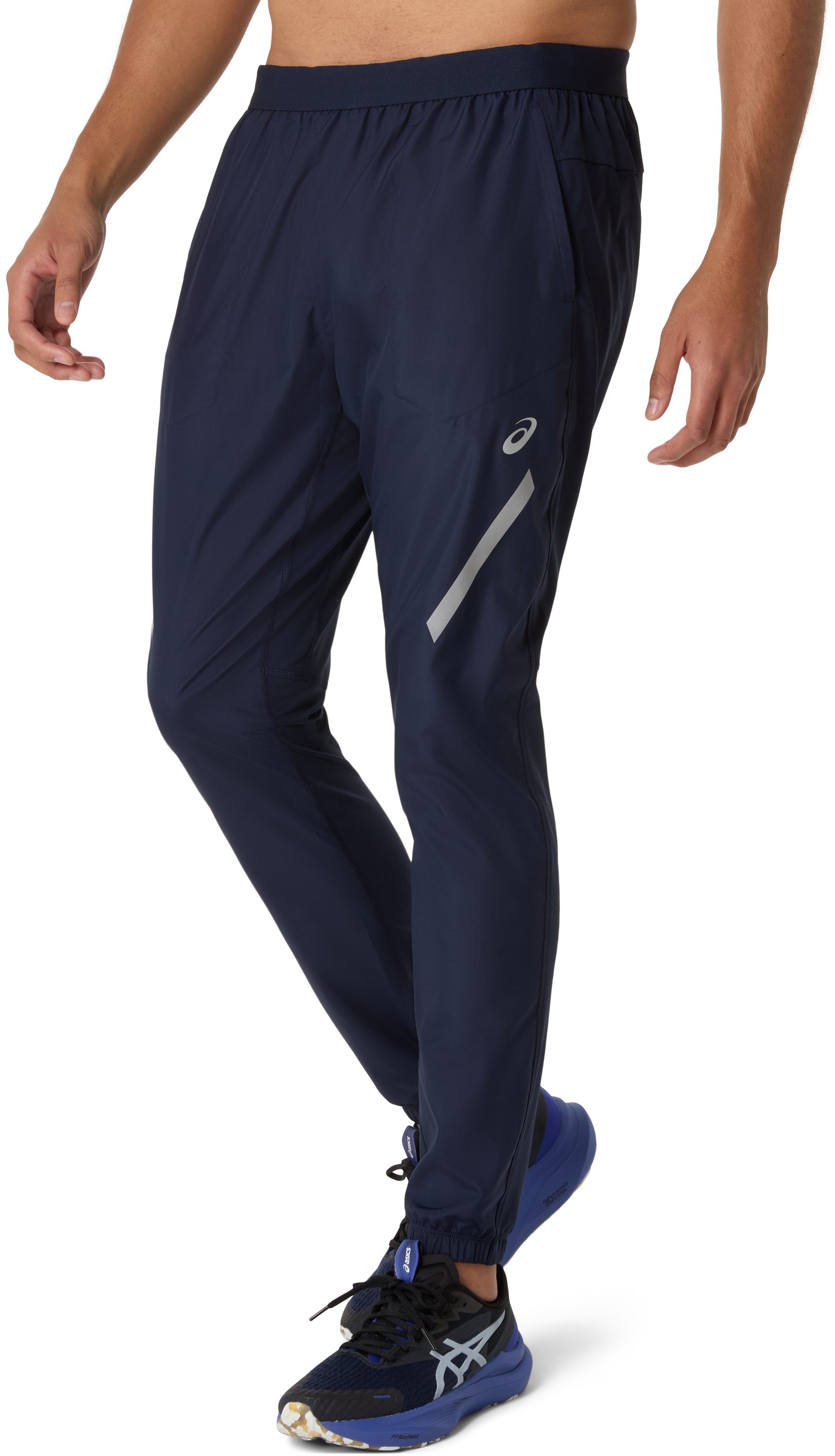 Asics Laufhose LITE-SHOW PANT mit reflektierenden Details, mit Kordelverschluss, sportlicher Stil