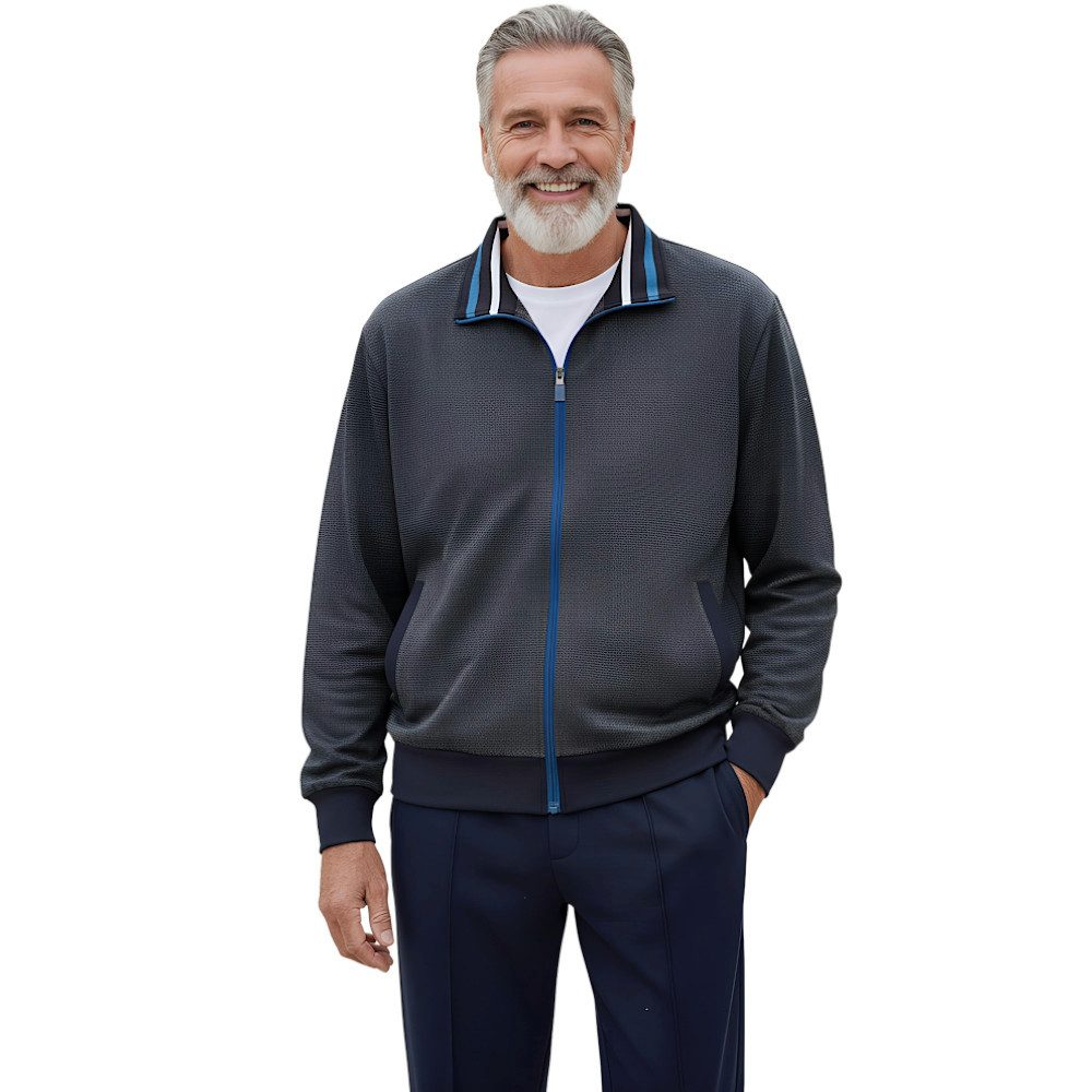 Herbold Sportswear Trainingsanzug Herren Freizeitanzug Sportanzug (2-tlg), Sportiver Anzug mit Biesennaht auch in Kurzgrößen – Bild 5 von 5