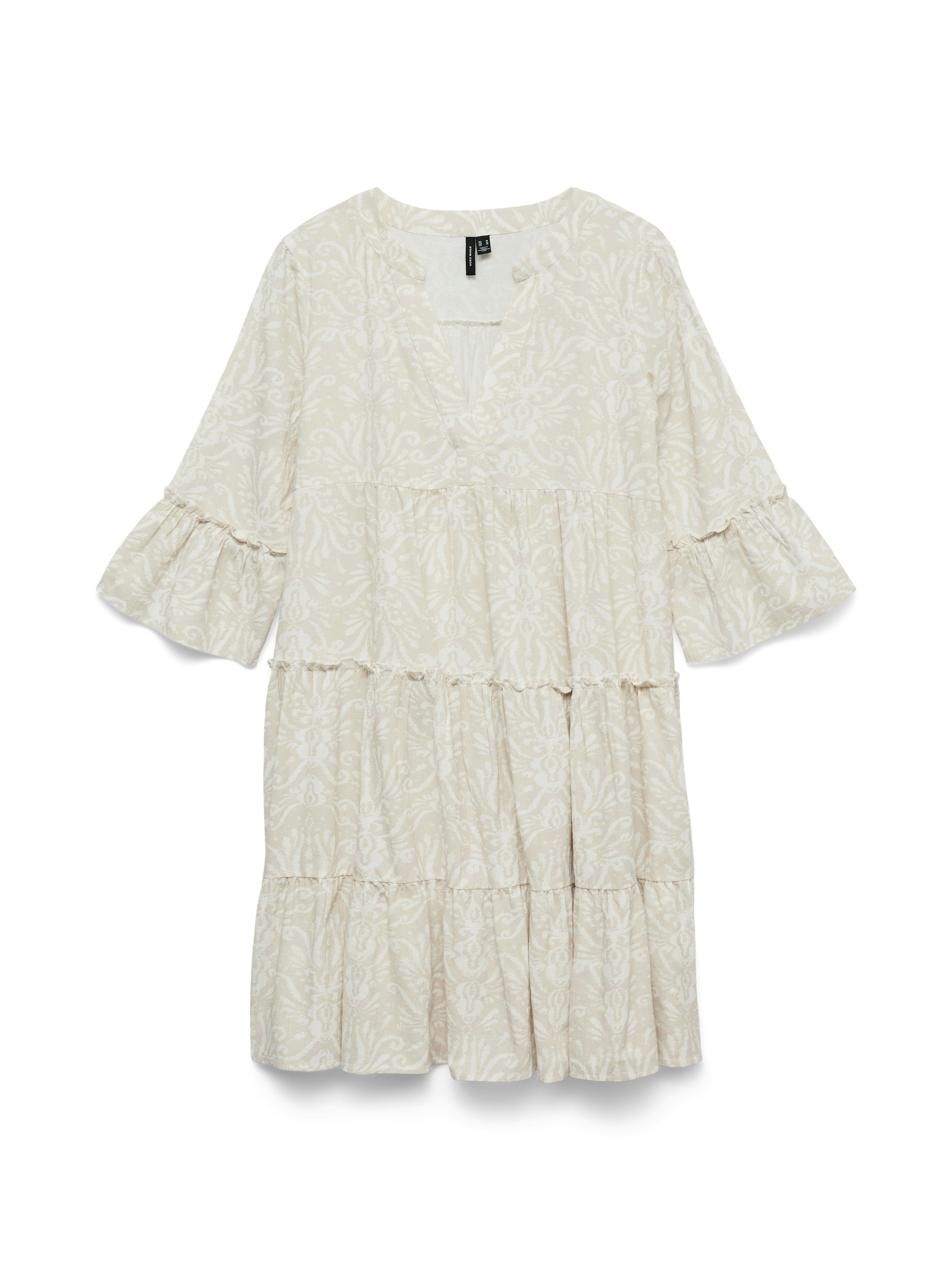 Vero Moda Tunikakleid VMDICTHE 3/4 TUNIC EXP Baumwolle, loose fit günstig online kaufen