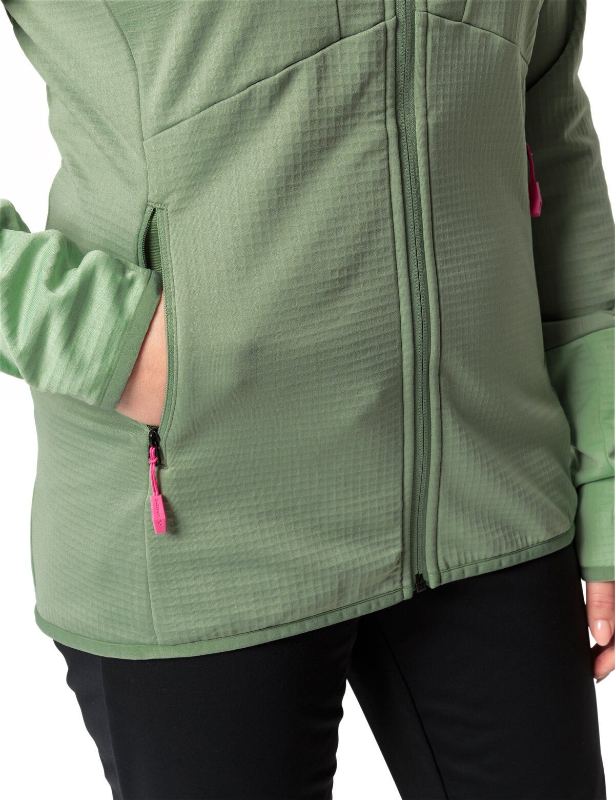 II green FZ Fleece (1-St) kompensiert VAUDE Klimaneutral Outdoorjacke Jacket Women's Monviso willow