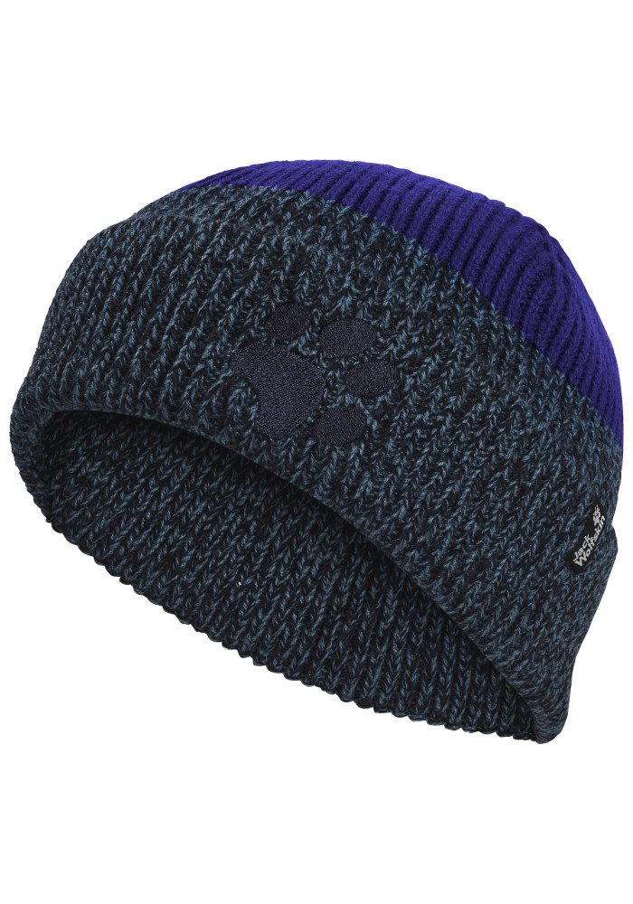 Jack Wolfskin Beanie PAWLY BEANIE K Kinderbeanie, warm, Colorblocking-Look