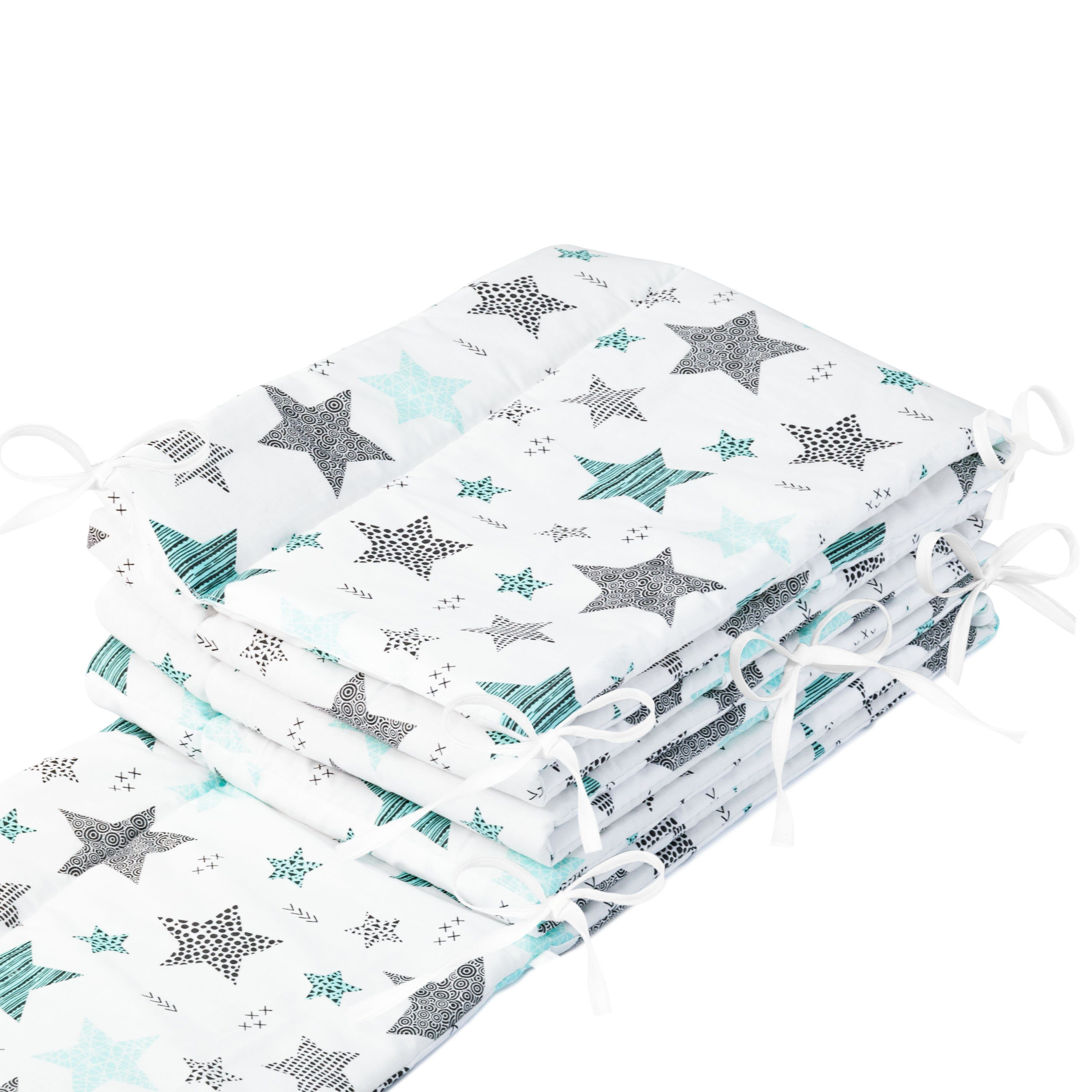 Amilian Bettnestchen Bettumrandung 360x30 cm für Babybett 120 x 60 cm geeig günstig online kaufen