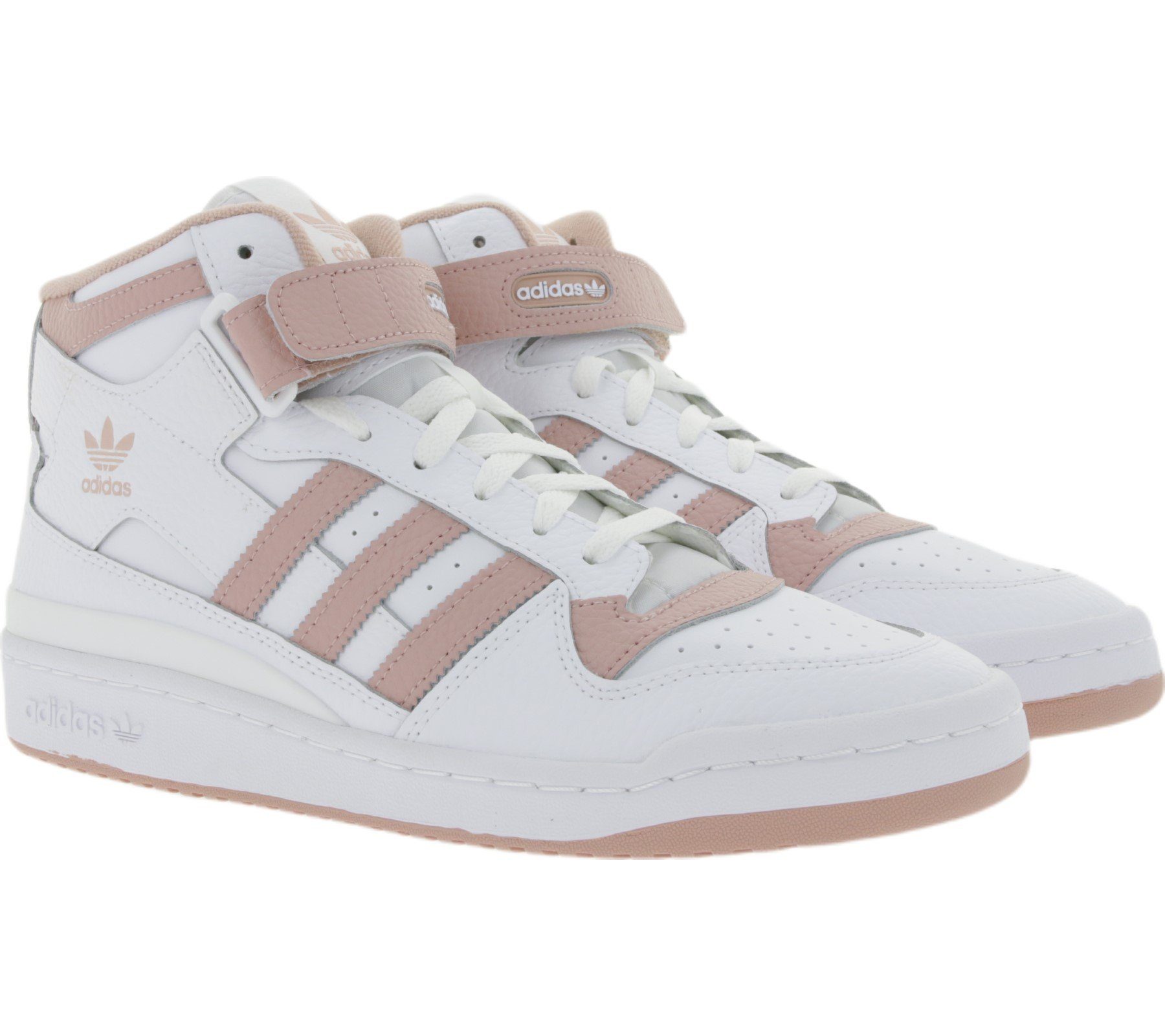 adidas »adidas Herren Basketball-Schuhe knöchelhohe Sneaker im 80s-Style  Forum Mid Turnschuhe Weiß/Rosa« Sneaker online kaufen | OTTO
