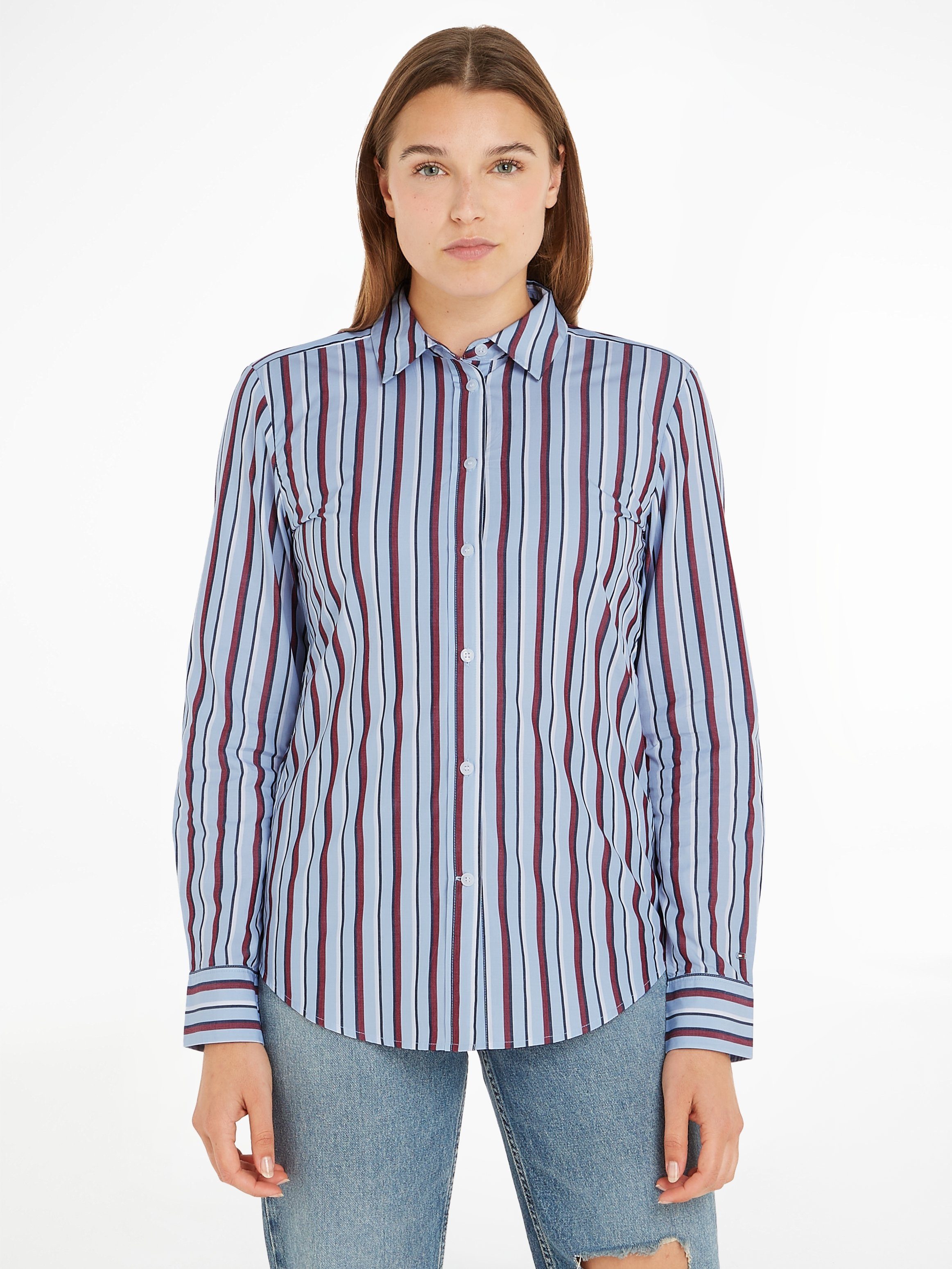 Tommy Hilfiger Hemdbluse RWB REGULAR SHIRT LS im modischem Streifendessin