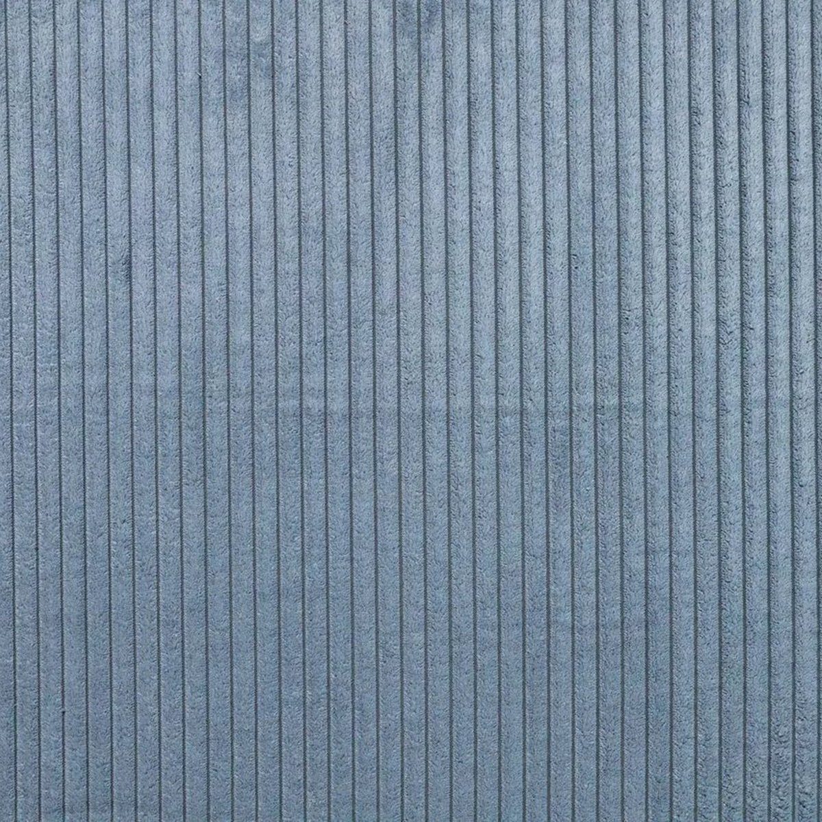 Thumbnail - Stofferia Stoff Polsterstoff Teflon Breitcord Azores Taubenblau, Breite 140 cm, Meterware