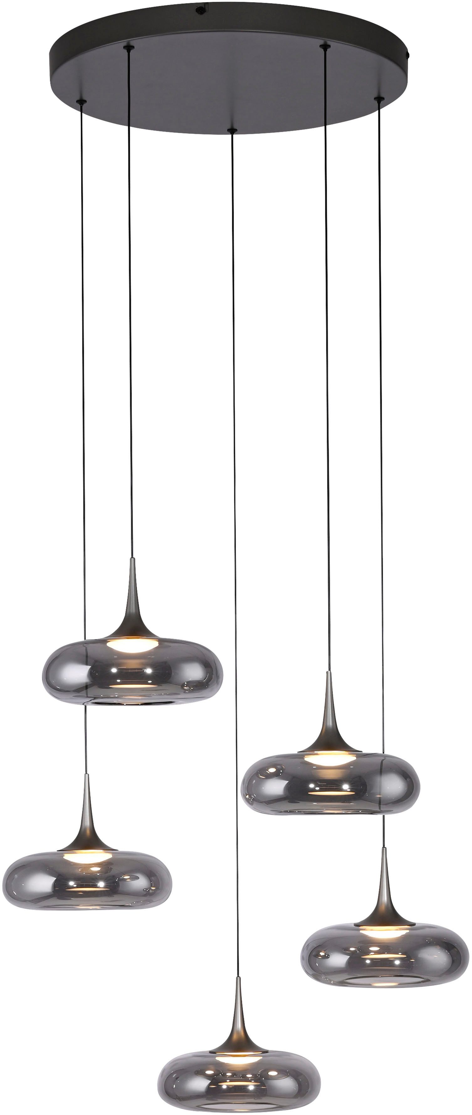 SCHÖNER WOHNEN-Kollektion LED Pendelleuchte POSH, Dimmfunktion, LED fest integriert, Warmweiß, SCHÖNER WOHNEN Kollektion, SimplyDim, Memoryfunktion, Comfort-Lift