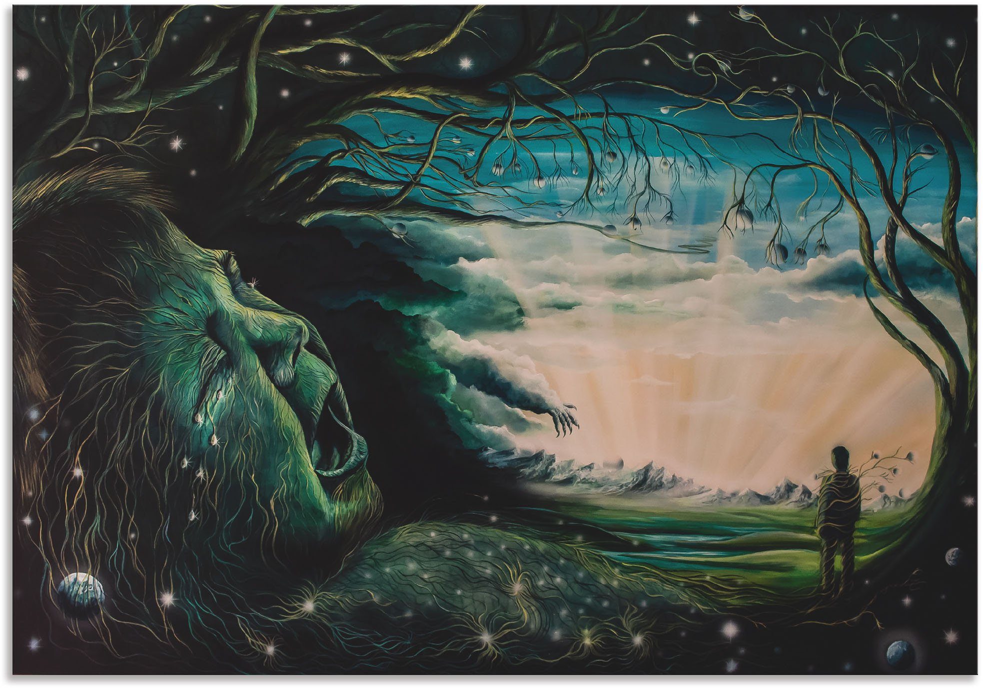 Artland Wandbild »Ohne Worte«, Dark Fantasy (1 Stück), in vielen Größen & Produktarten - Alubild / Outdoorbild für den Außenbereich, Leinwandbild, Poster, Wandaufkleber / Wandtattoo auch für Badezimmer geeignet-Otto