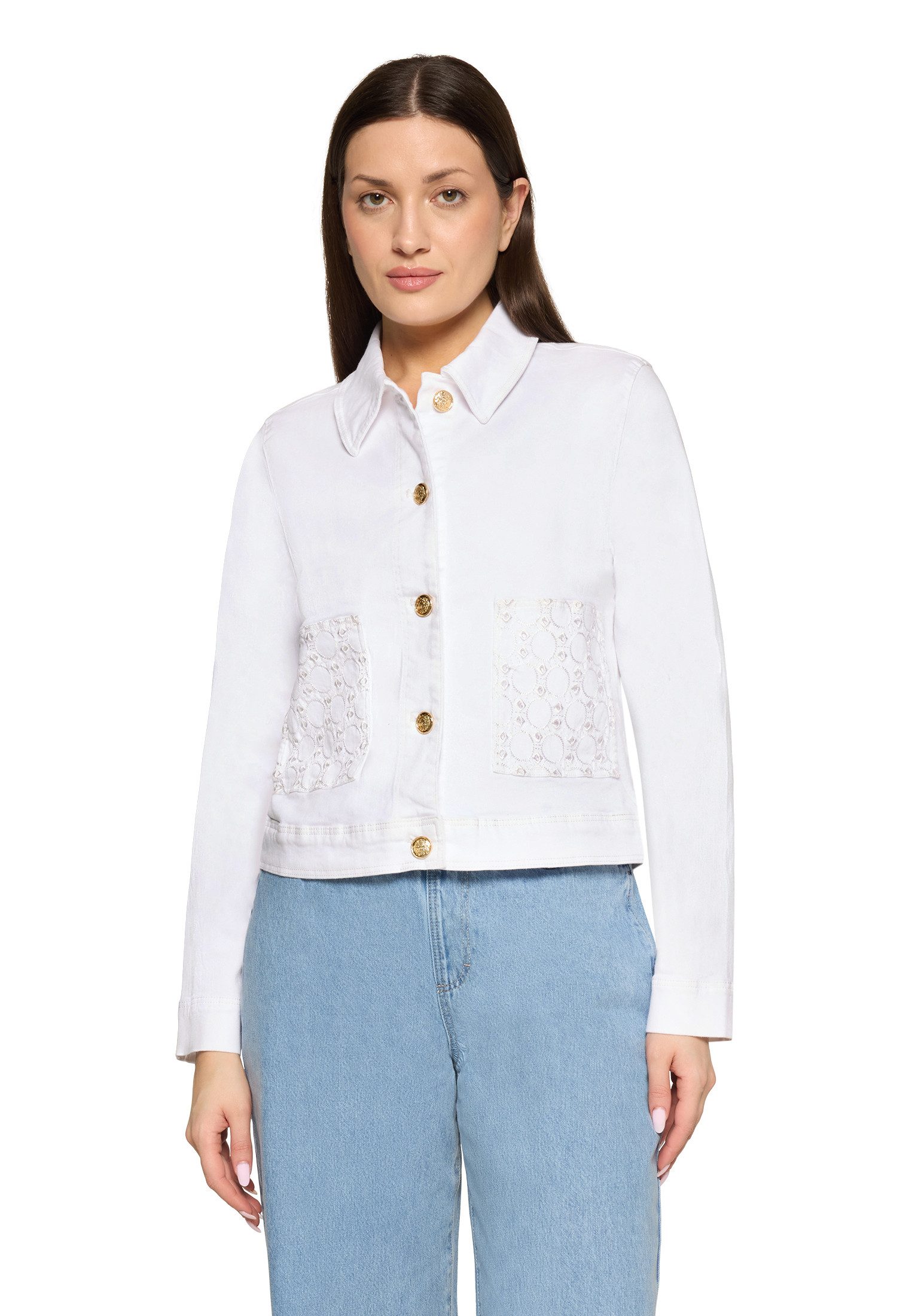 Cartoon Jackenblazer Damen mit Lochmuster