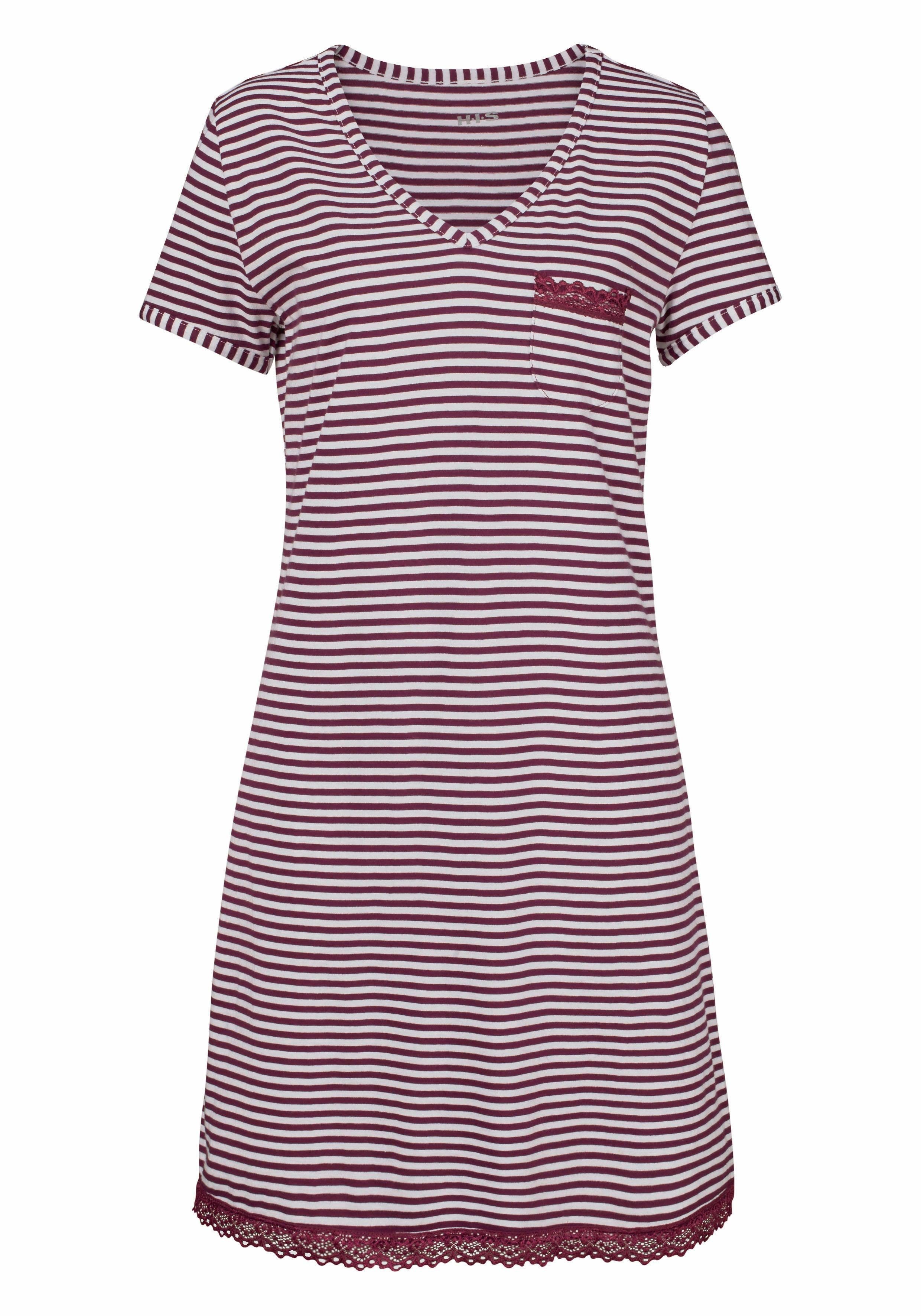 H.I.S Nachthemd mit Spitzendetails günstig online kaufen