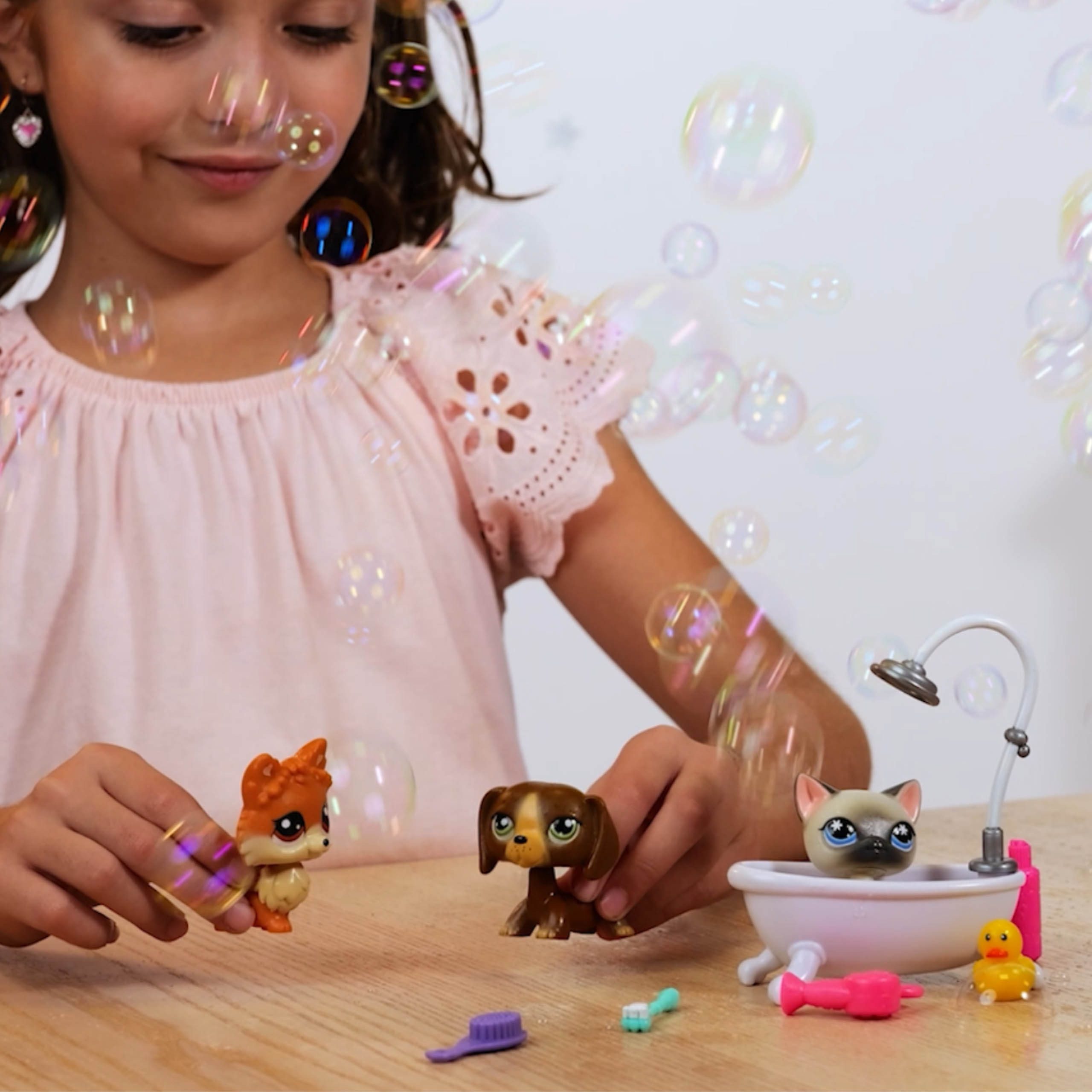 Sarcia.eu Spielfigur Littlest Pet Shop Set Tierfiguren #172-174 mit Zubehör Sammler 4+ – Bild 5 von 5