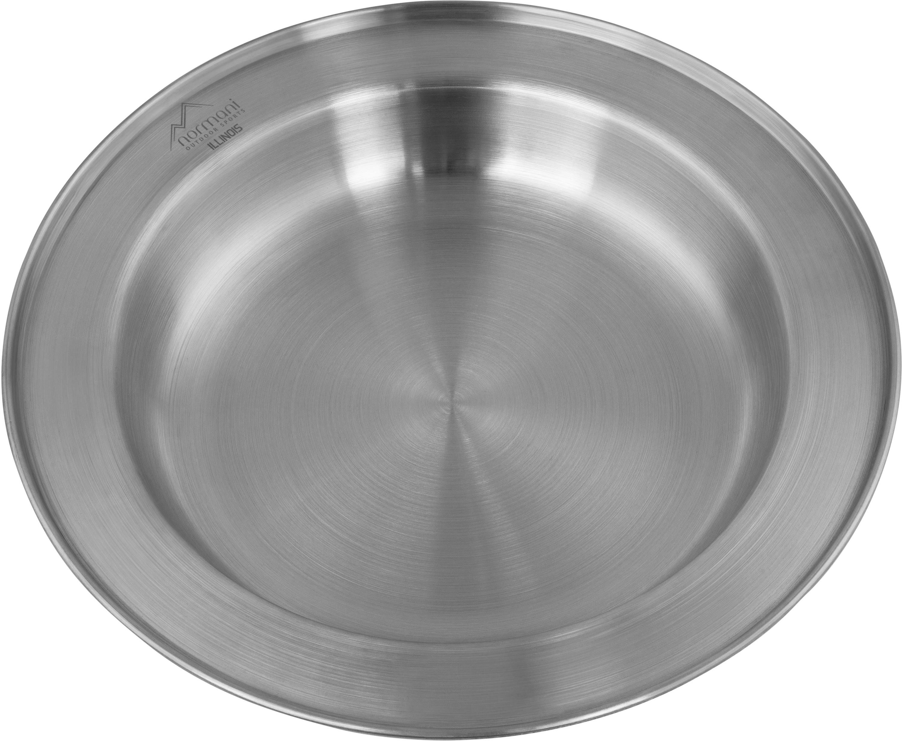 normani Speiseteller Edelstahlteller Outdoor-Teller Illinois, (1 St)
