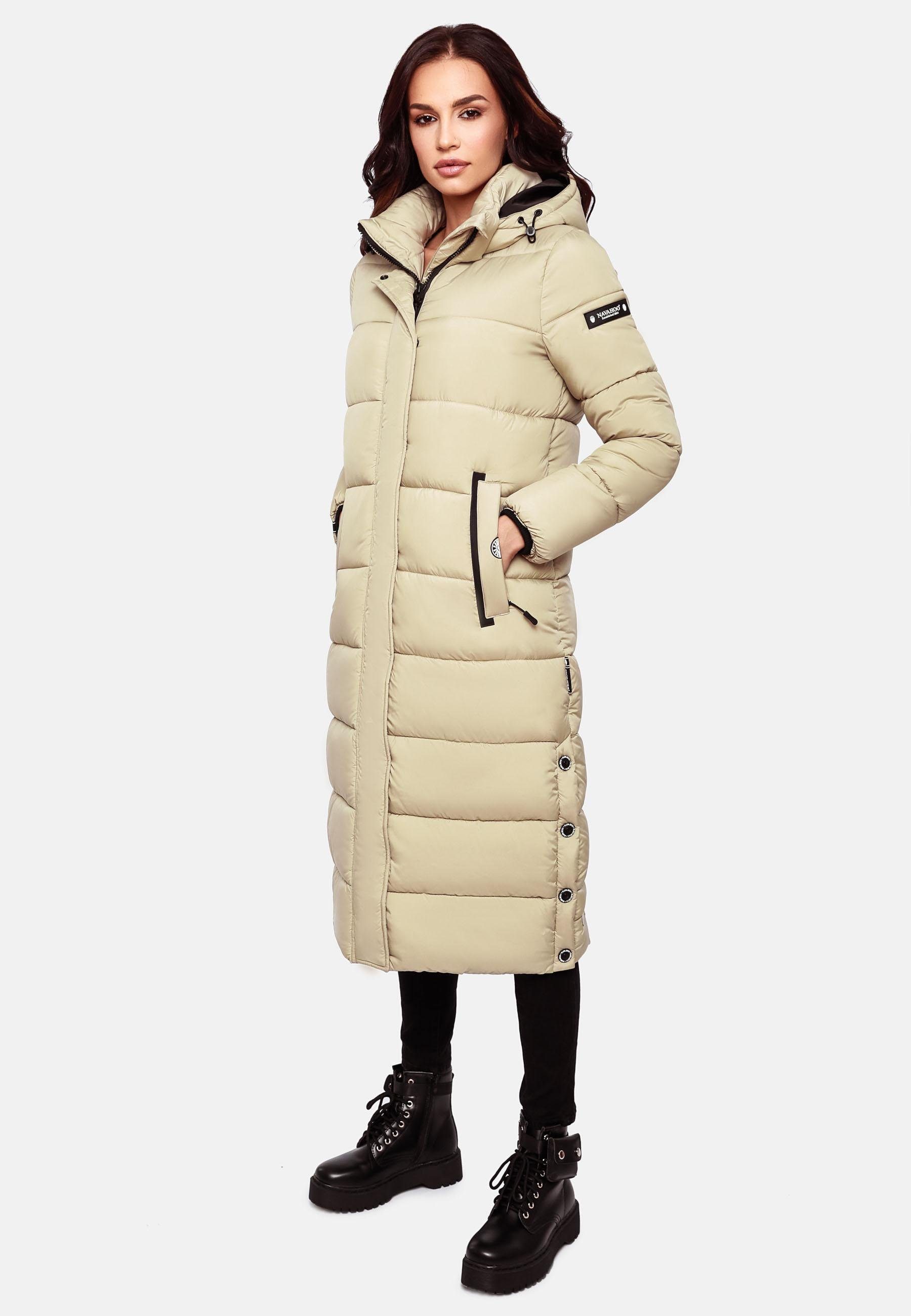 Navahoo Steppmantel Isalie zeitloser Wintermantel mit abnehmbarer Kapuze